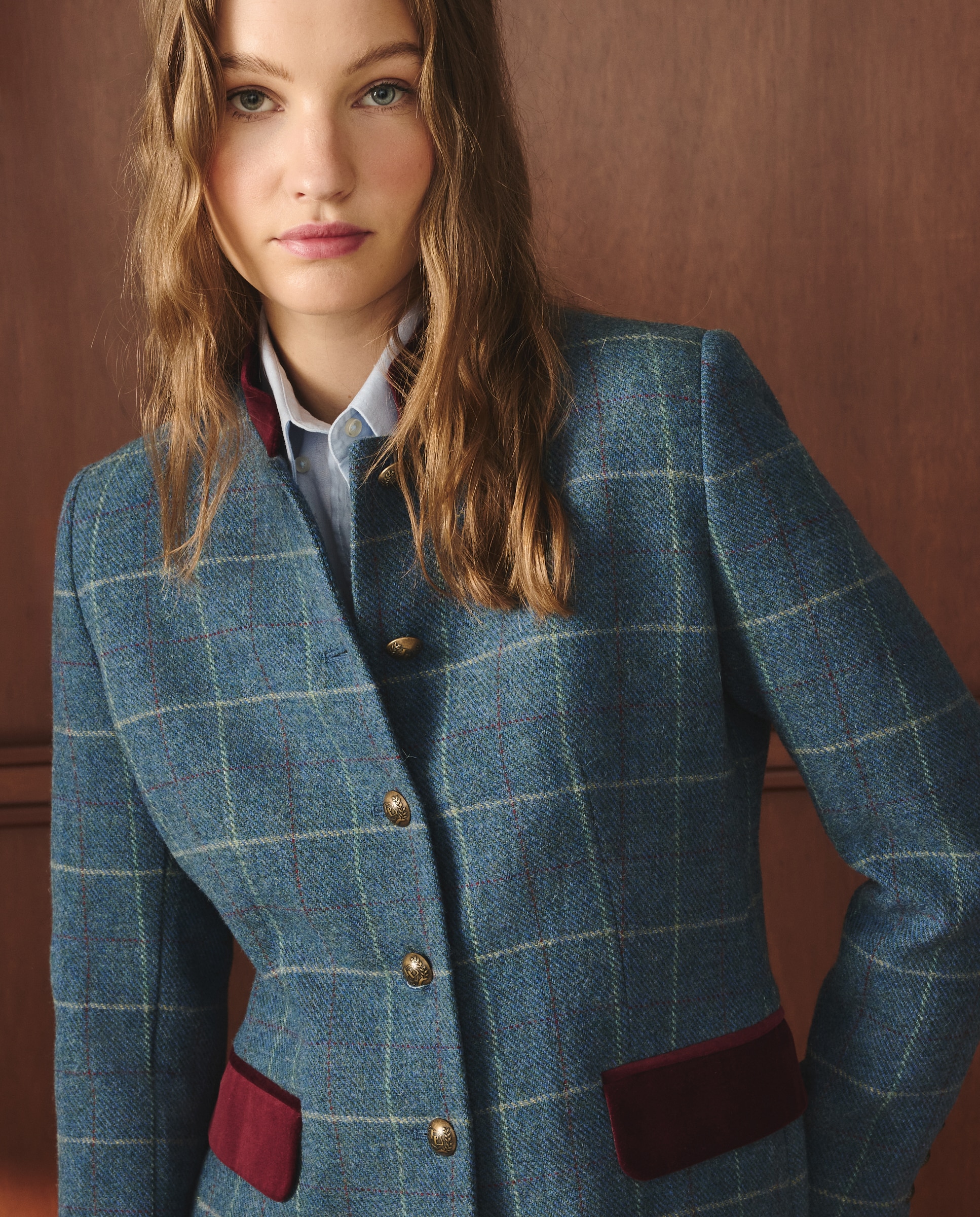 Imagem 0 de Blazer Comprido de Veludo