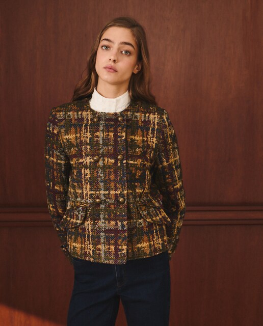 Imagem 0 de Casaco curto de jacquard