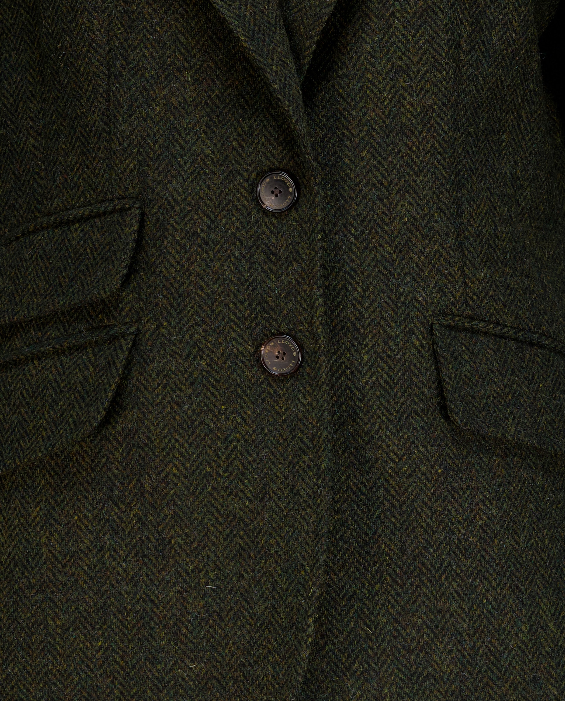 Blazer com Padrão Espinha de Peixe com Cotoveleiras Verde-5