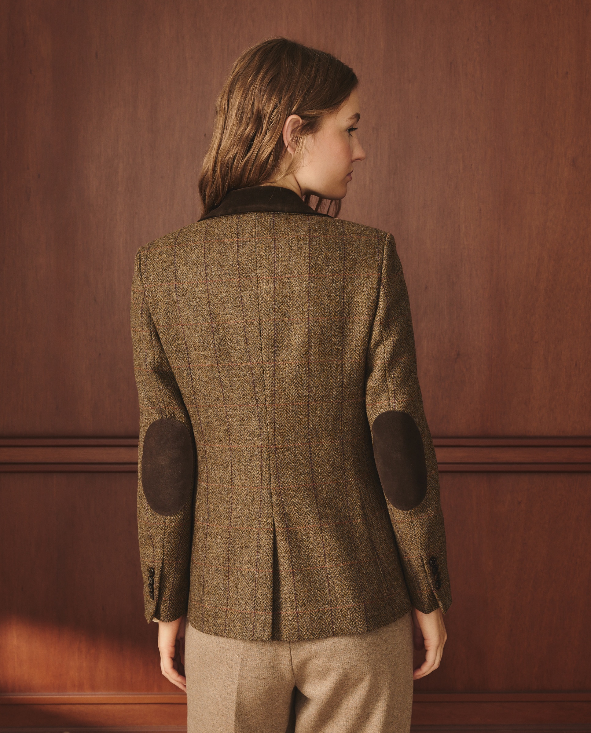 Blazer de Veludo com Cotoveleiras Torrado-3