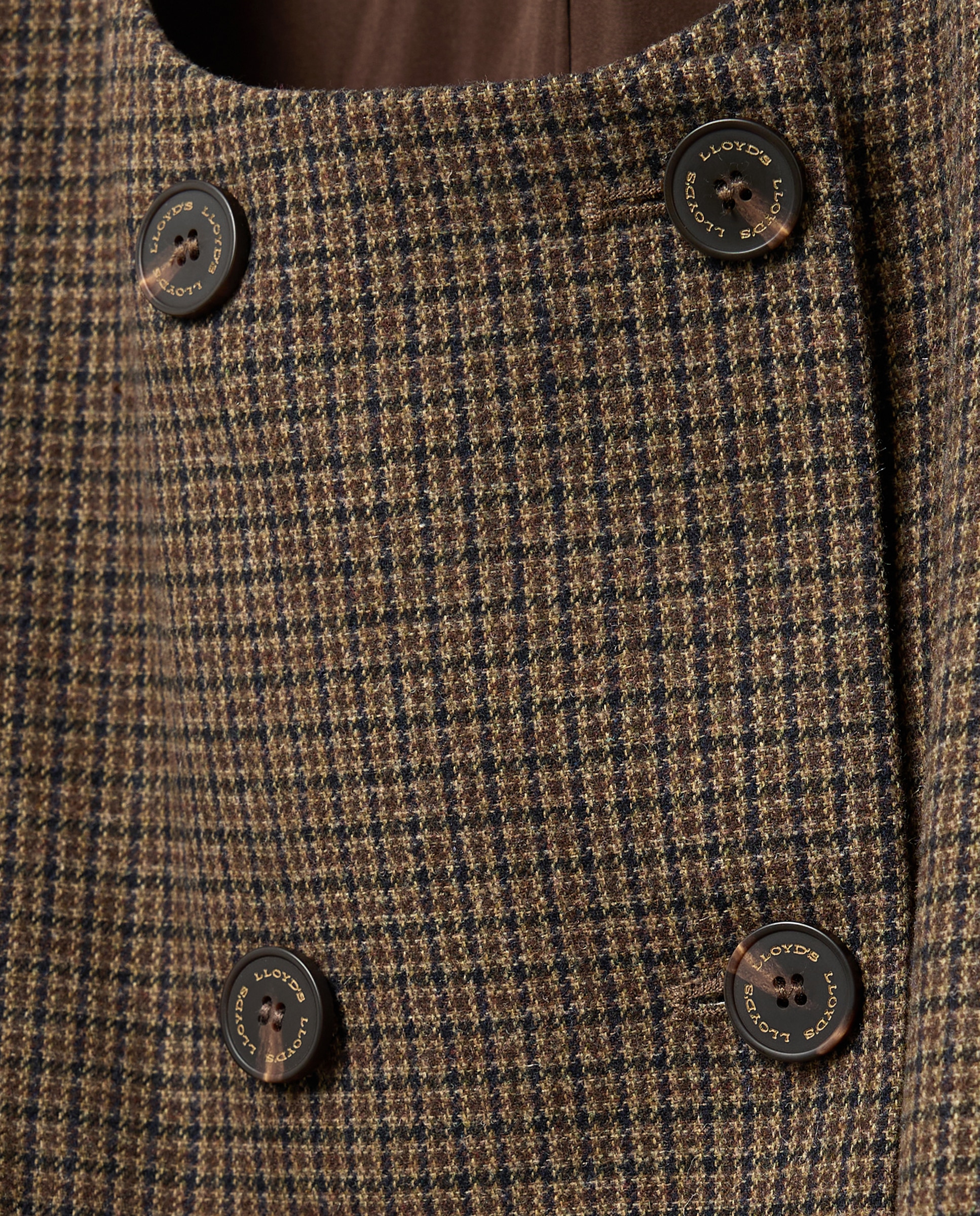 Chaqueta de mujer con cuello caja - Lloyd's - Toffee Toffee-7