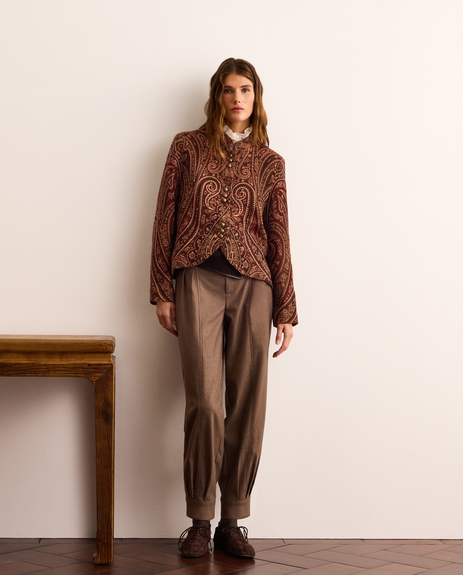 Imagen 2 de Chaqueta de mujer de manga corta jacquard - Lloyd's - 520 Kaki 520 Kaki