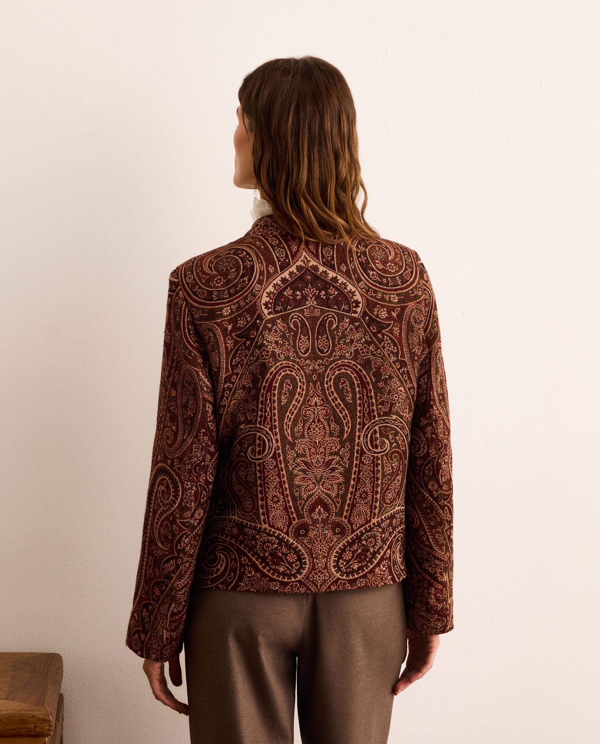 Imagen 4 de Chaqueta de mujer de manga corta jacquard - Lloyd's - 520 Kaki 520 Kaki