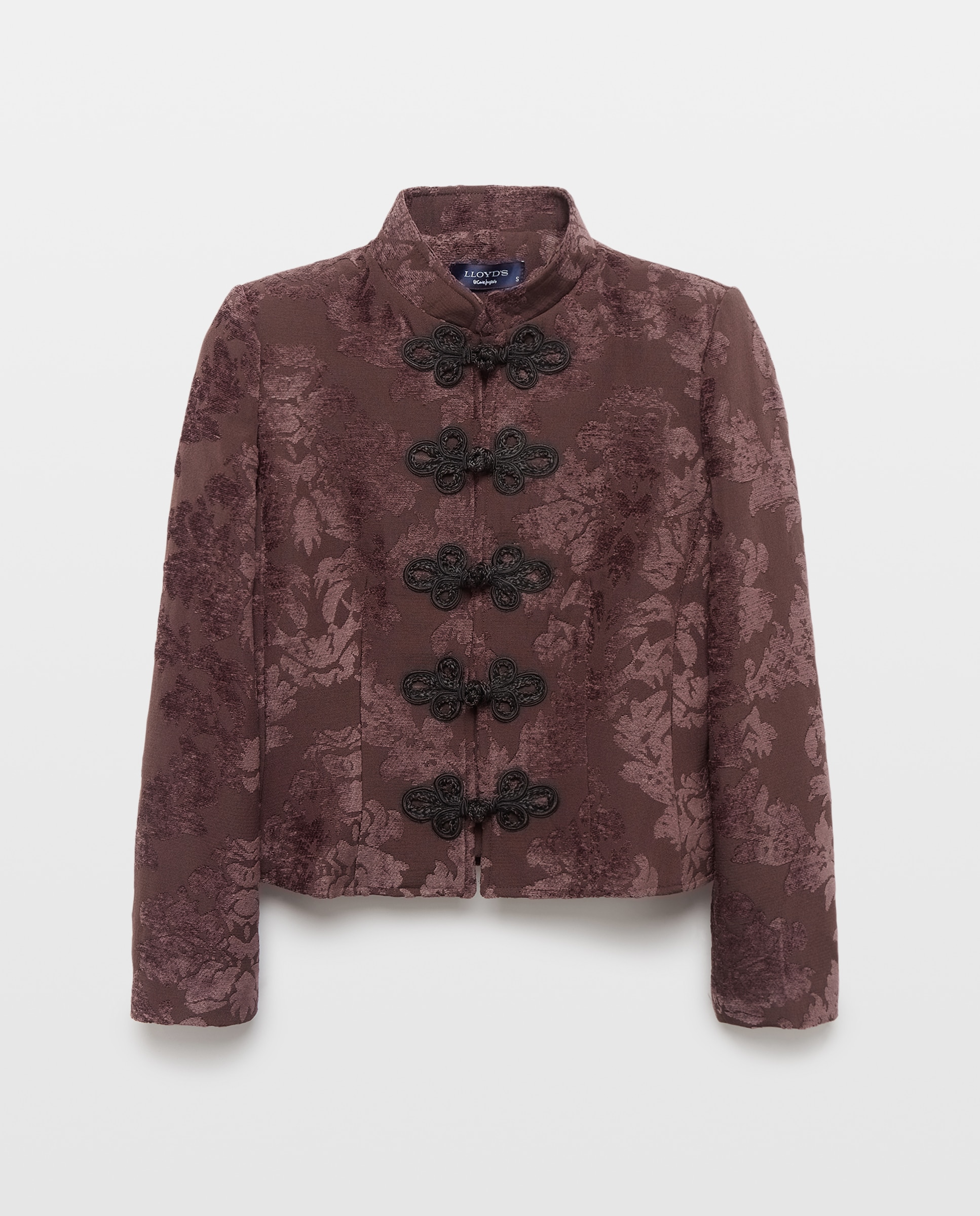 Chaqueta de mujer alamares pasamanería - Lloyd's - Marrón Marrón-5
