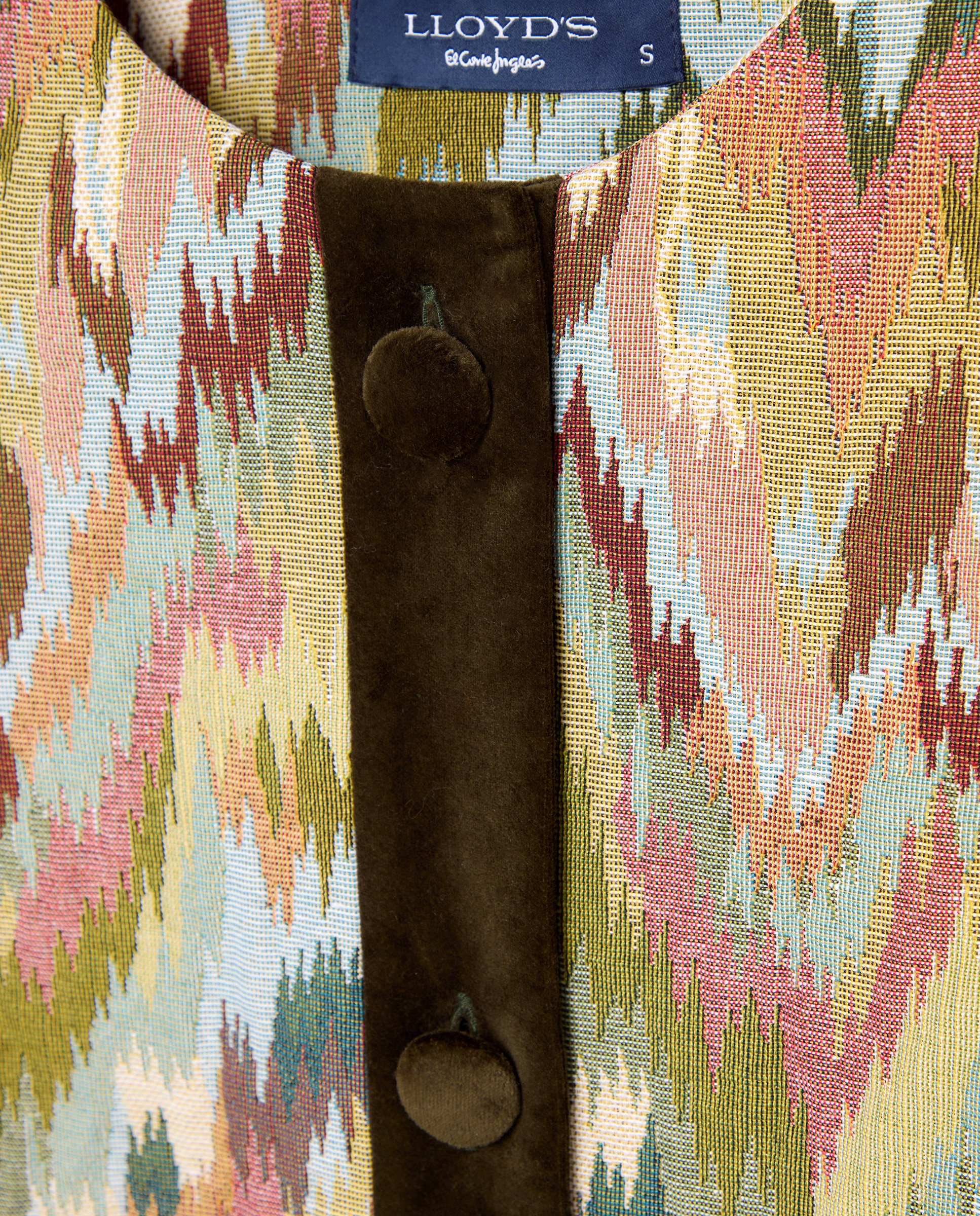 Casaco Curto Ikat Verde-2