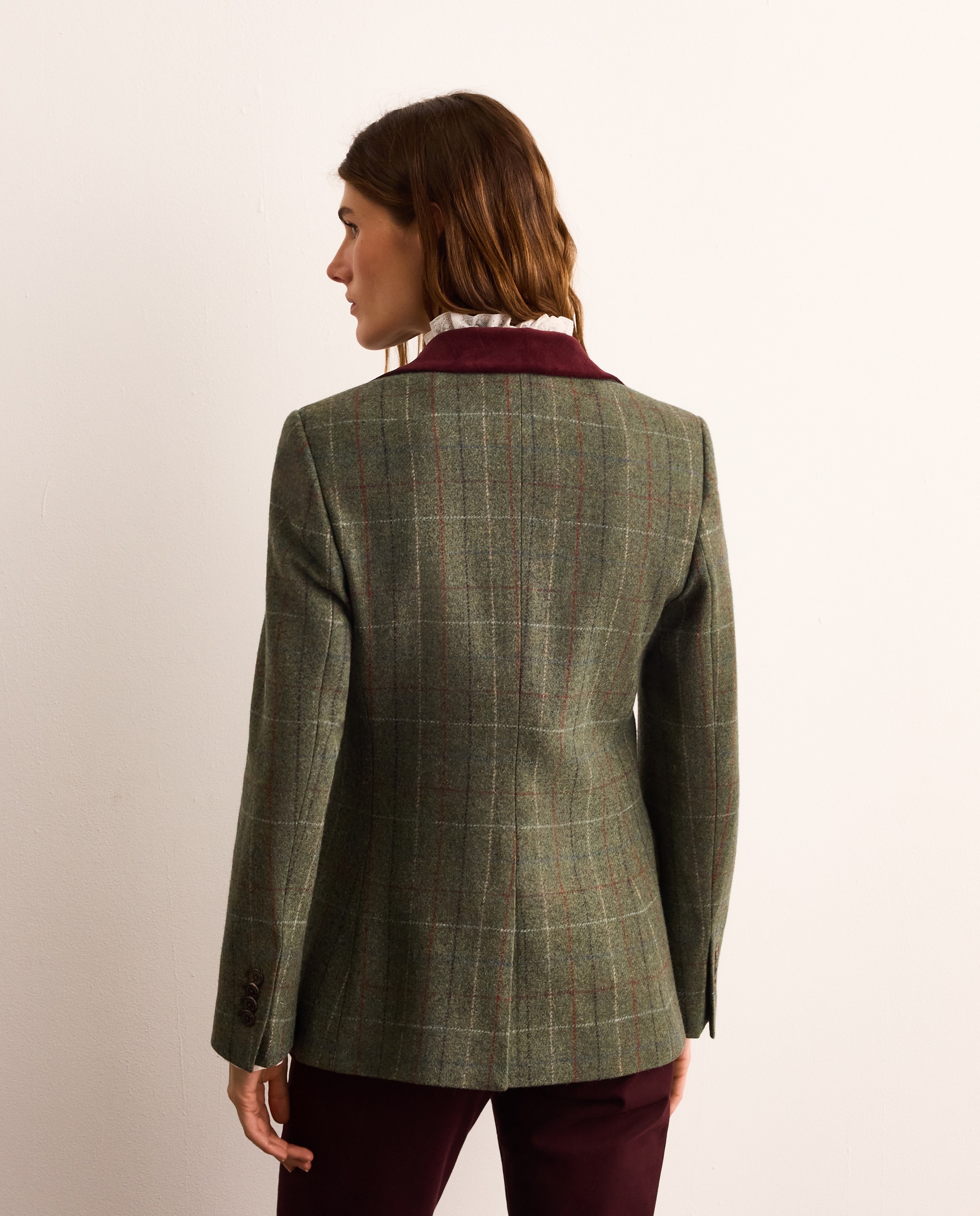 Blazer lana de mujer con coderas - Lloyd's - Verde Verde-4