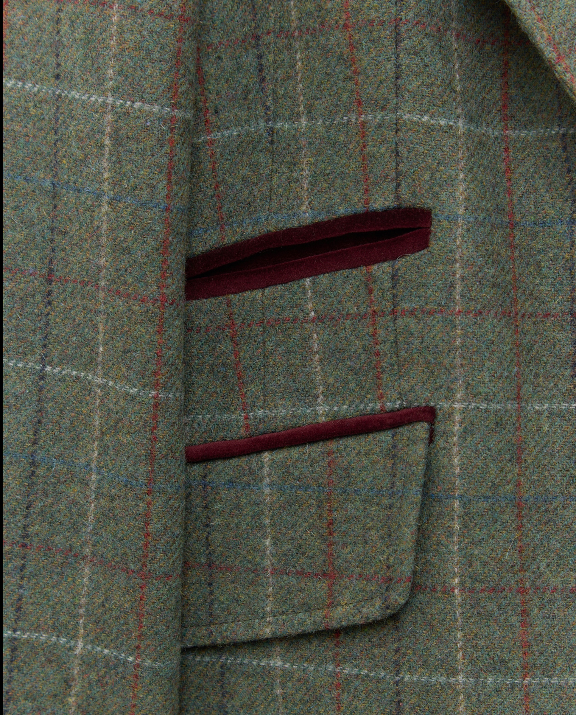 Blazer de Lã com Cotoveleiras Verde-2