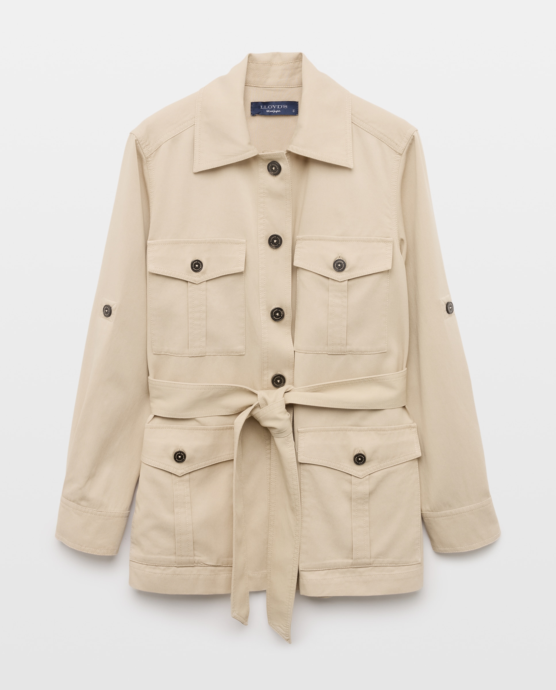 Sahariana de mujer en tencel - Lloyd's - 520 Kaki Beige-6