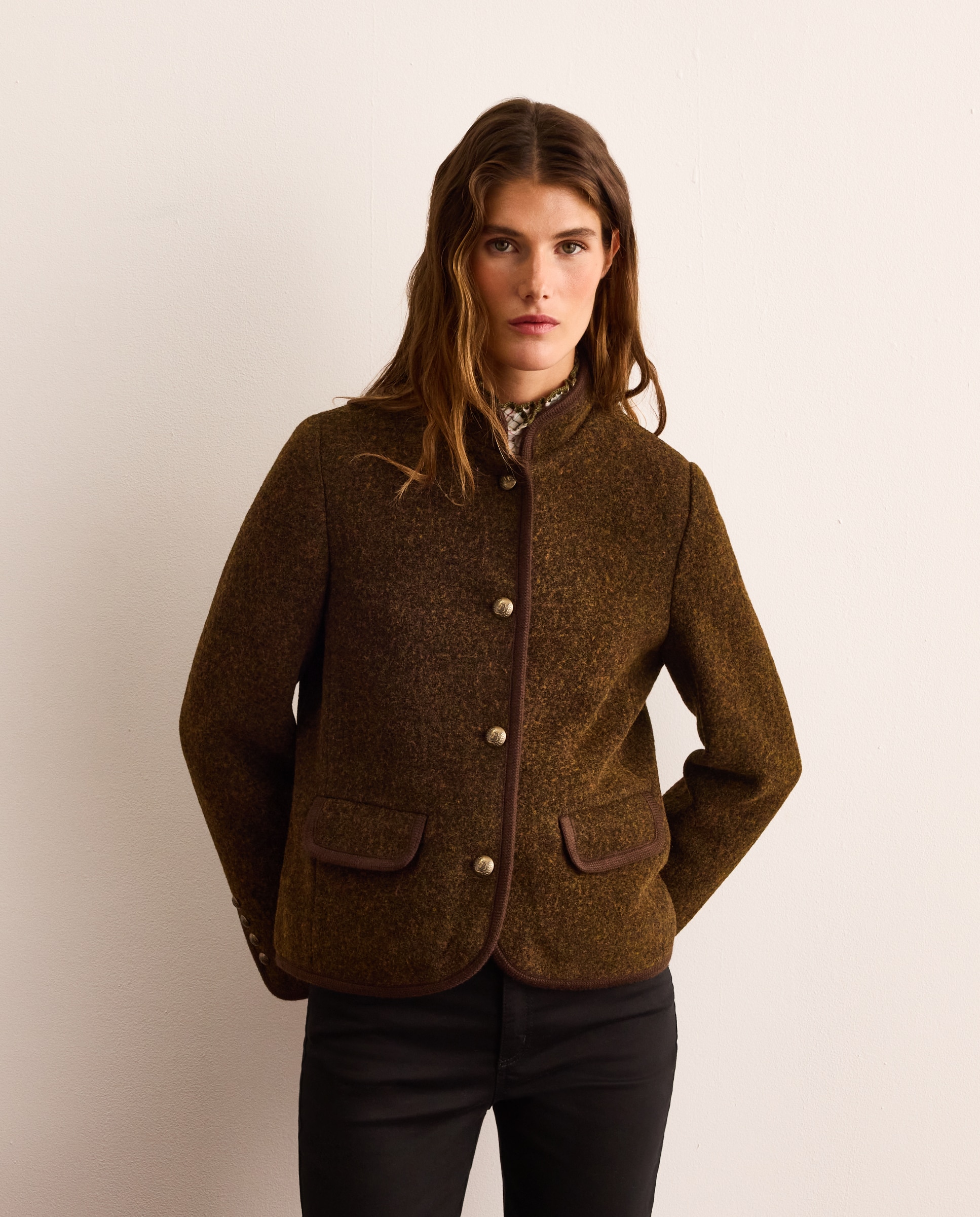 Imagen 1 de Chaqueta austriaca corta de mujer - Lloyd's - Marrón Marrón