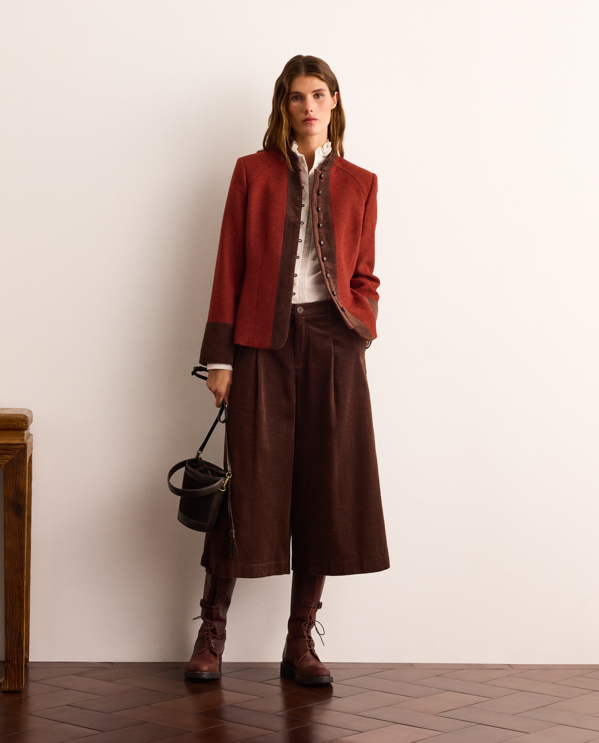 Chaqueta corta de mujer en color liso - Lloyd's - 770 Terracota 770 Terracota-1