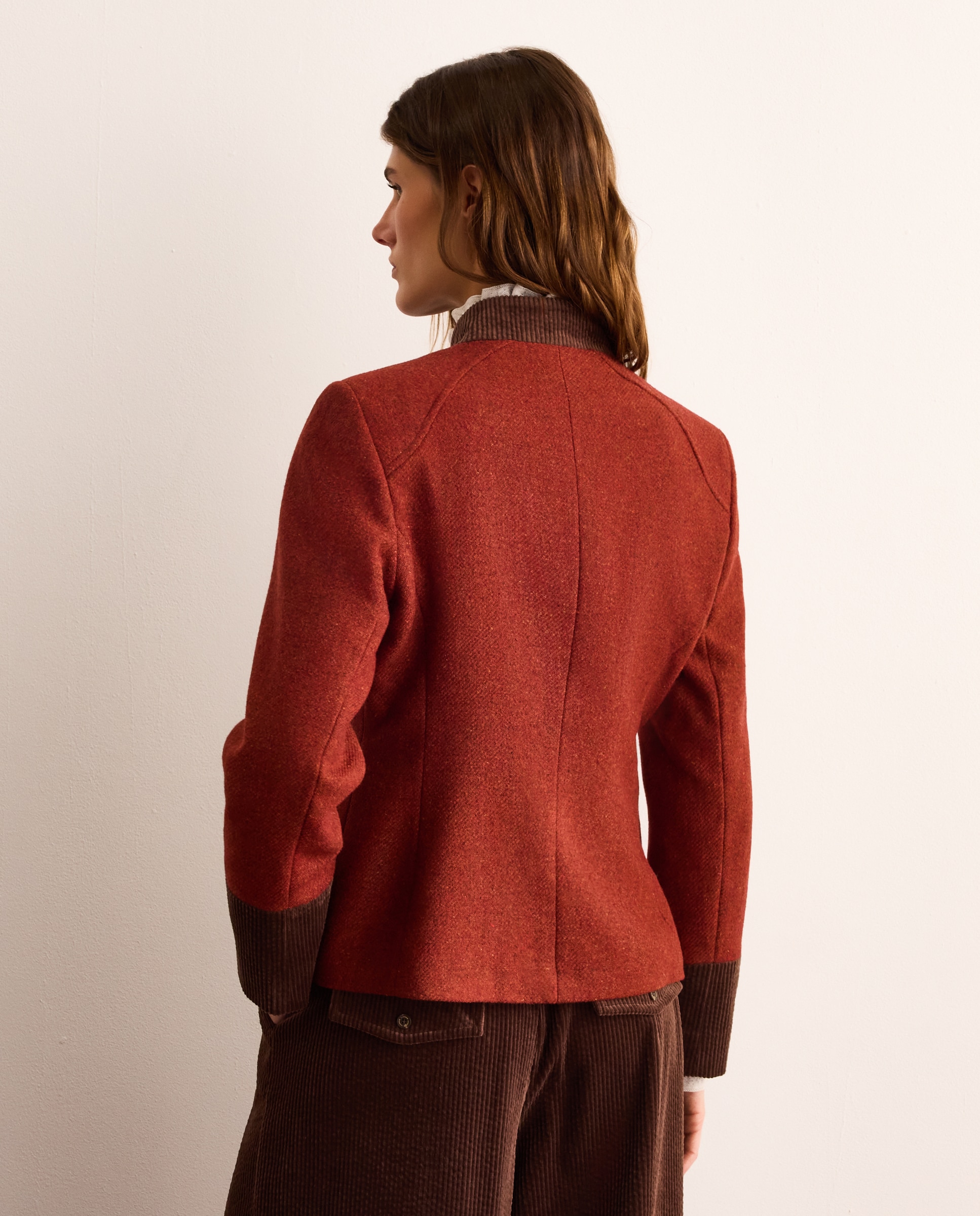 Chaqueta corta de mujer en color liso - Lloyd's - 770 Terracota 770 Terracota-4