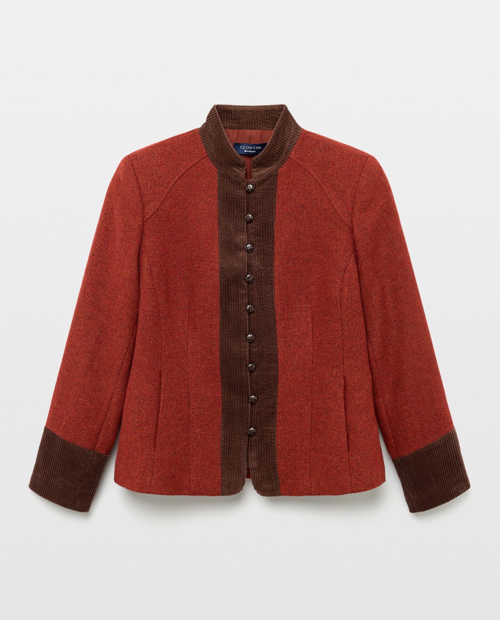 Chaqueta corta de mujer en color liso - Lloyd's - 770 Terracota 770 Terracota-5