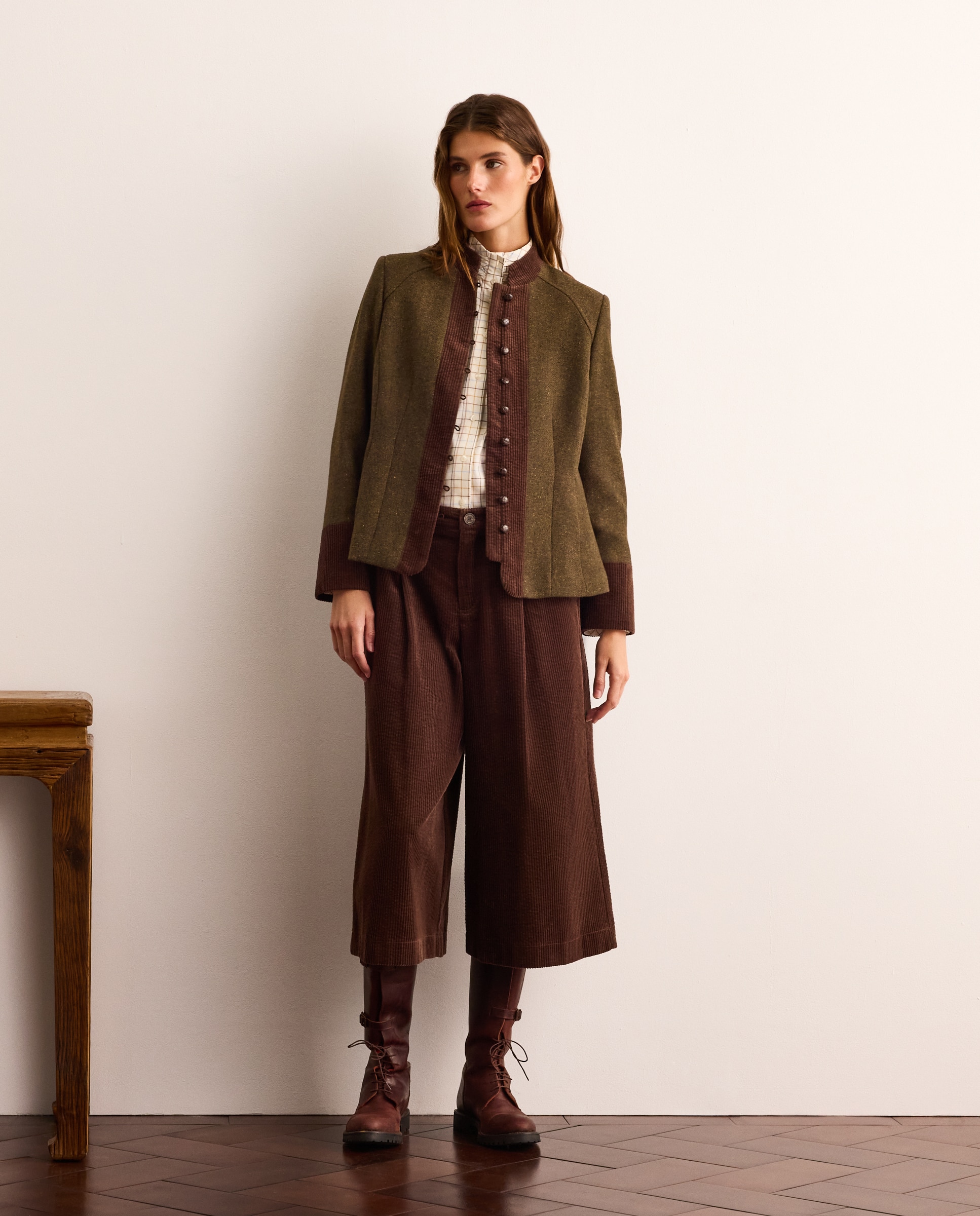 Chaqueta corta de mujer en color liso - Lloyd's - 520 Kaki 520 Kaki-2