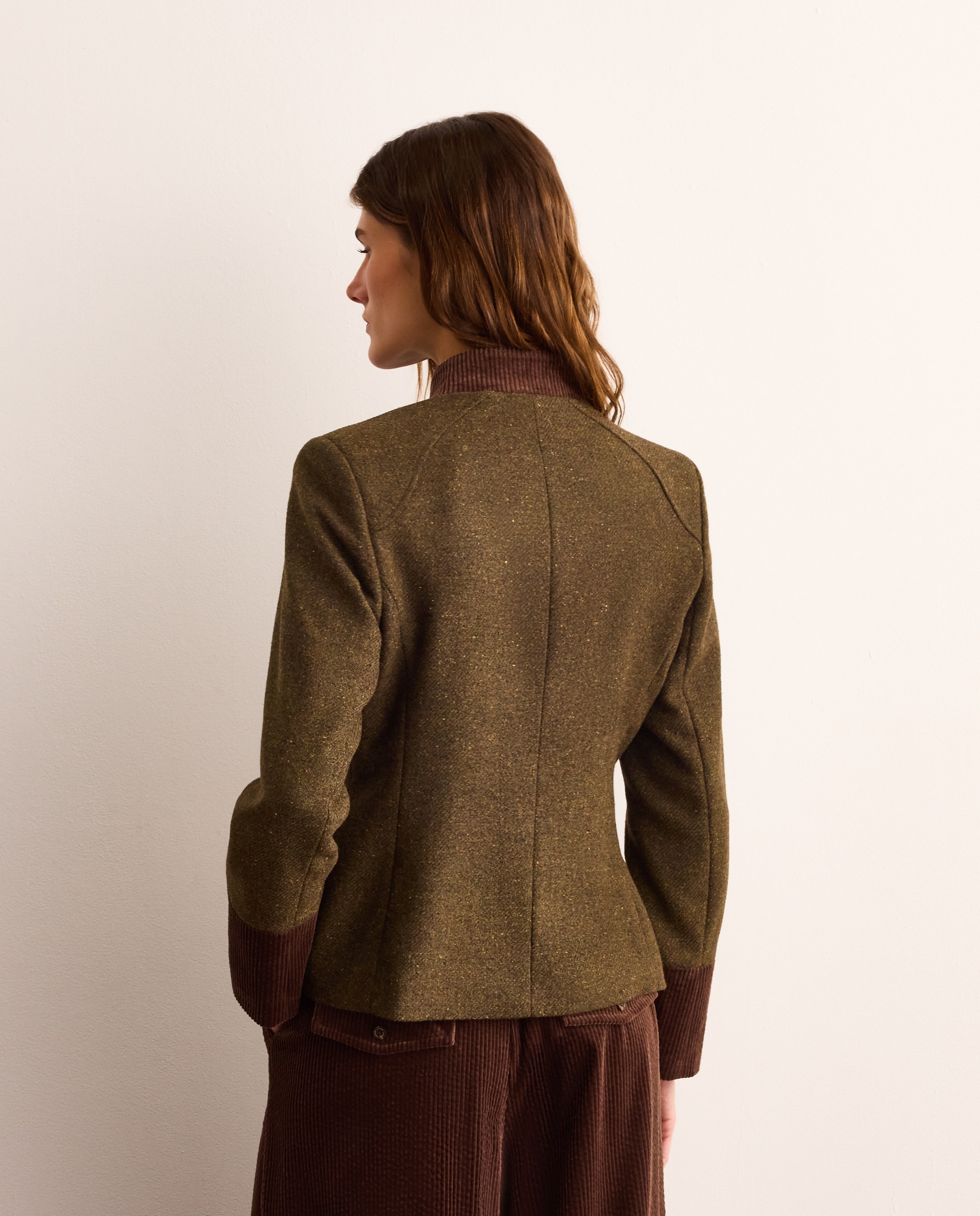 Chaqueta corta de mujer en color liso - Lloyd's - 520 Kaki 520 Kaki-3