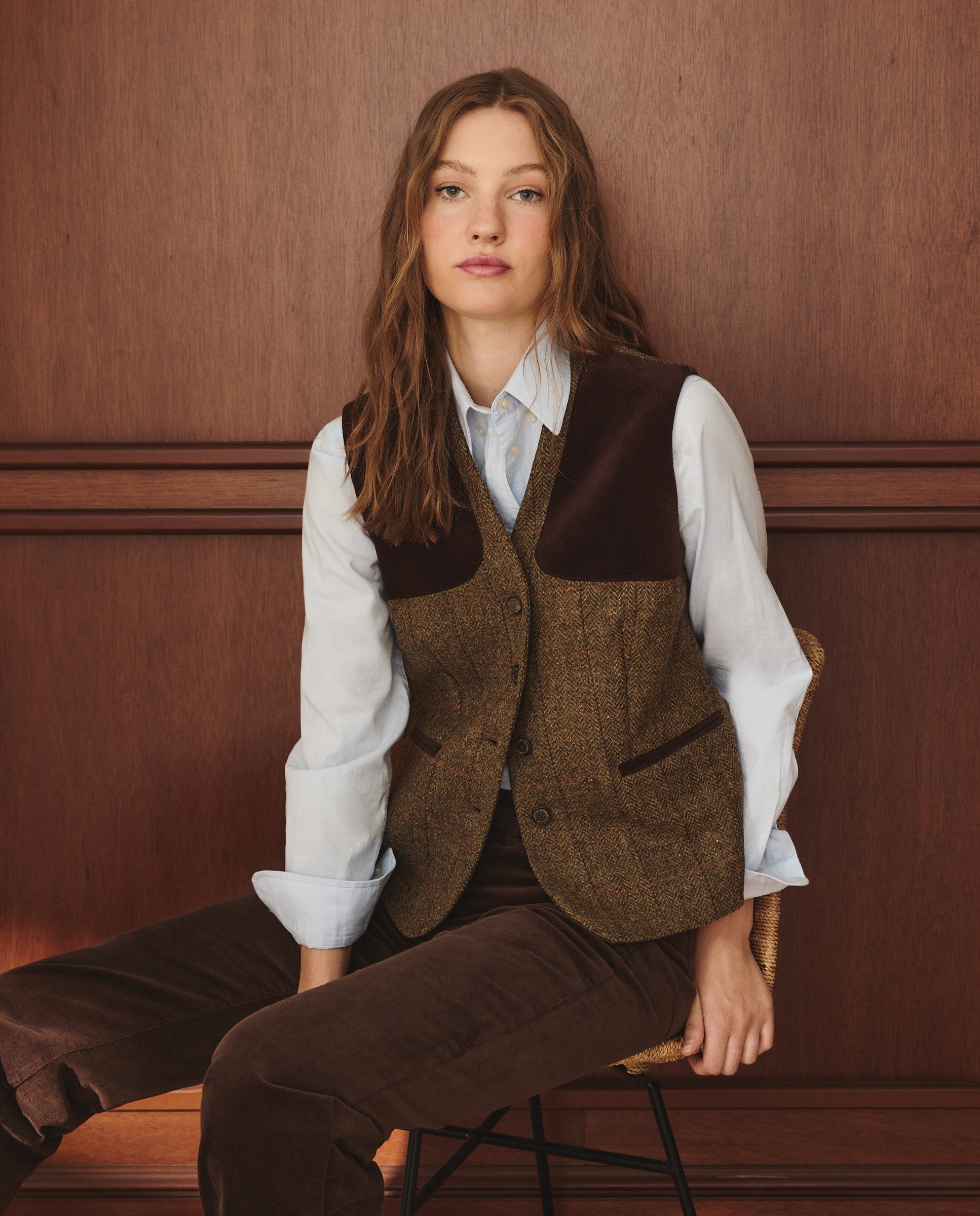 Colete aos Quadrados Torrado-1