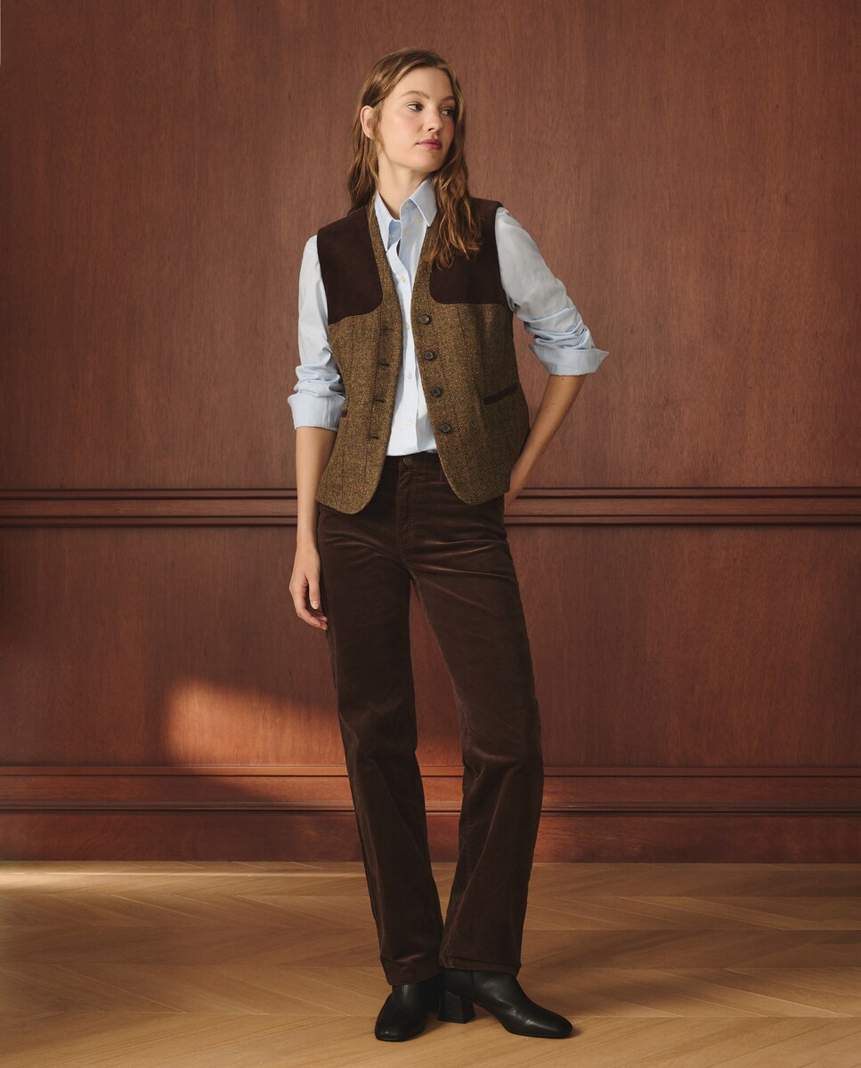 Colete aos Quadrados Torrado-2