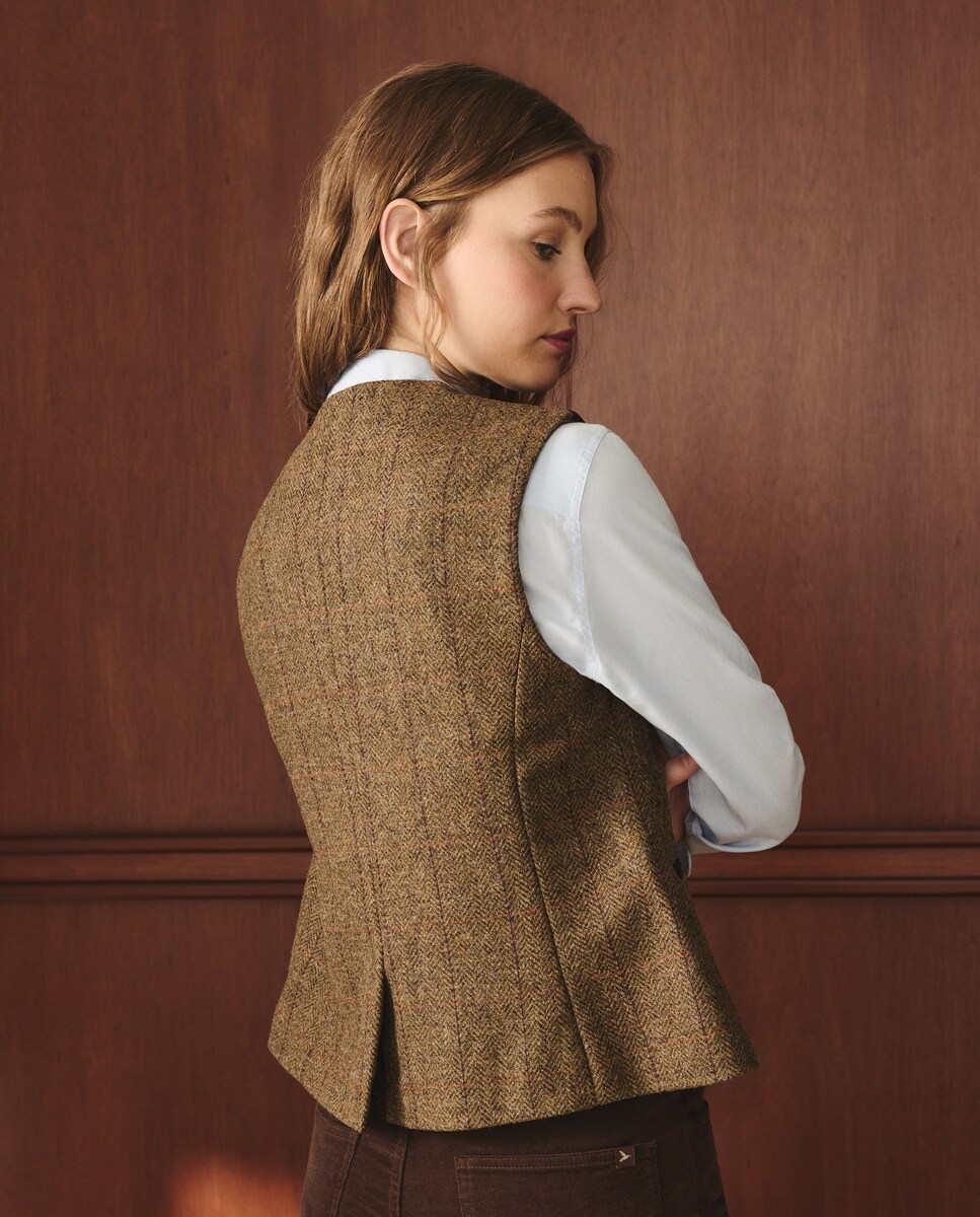 Colete aos Quadrados Torrado-3