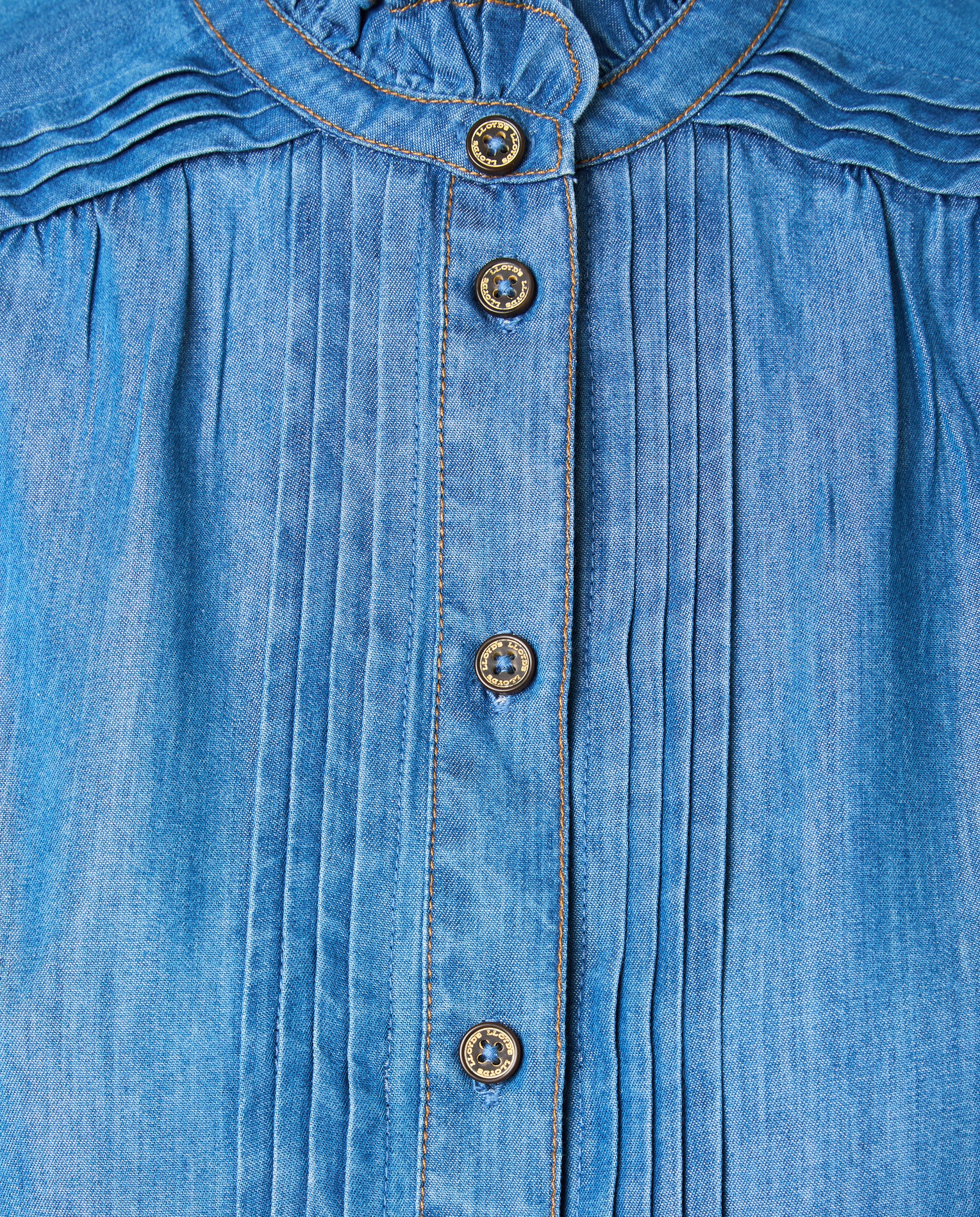 Blusa de Manga Comprida Coleção Ganga Azul pálido-6