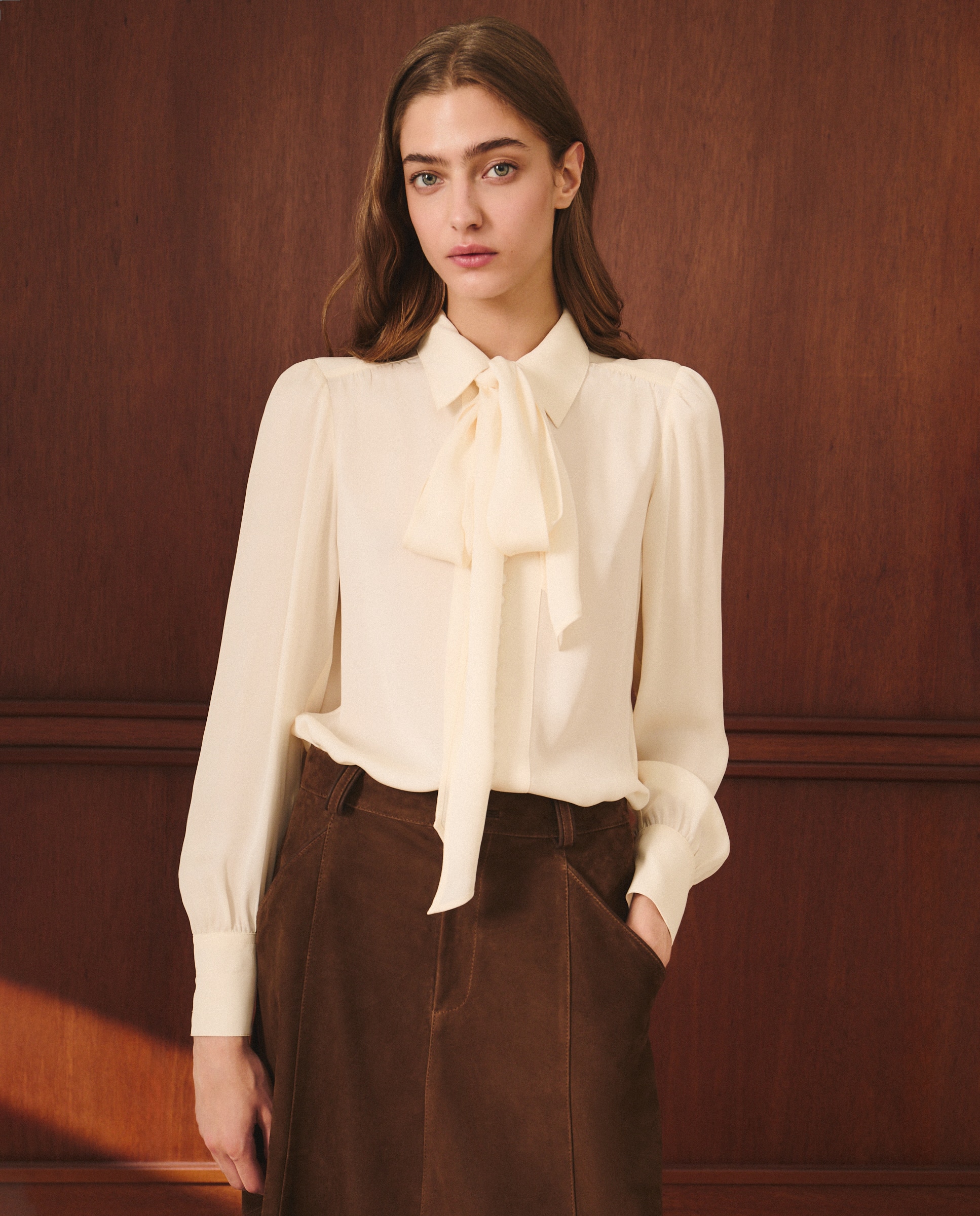 Blusa Lisa de Manga Comprida 120 Cru-3