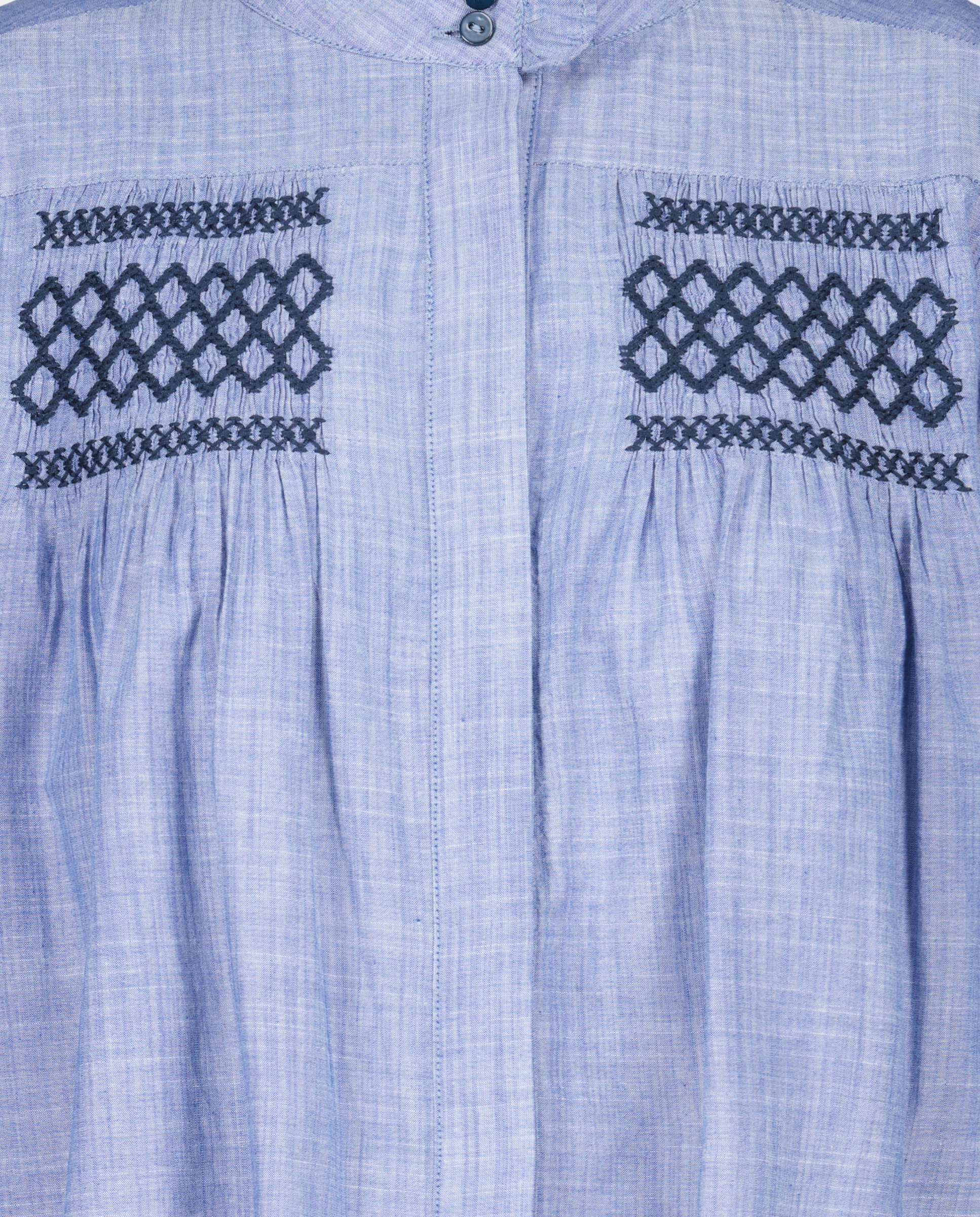 Blusa com Favos de Mel 400 Azul-6