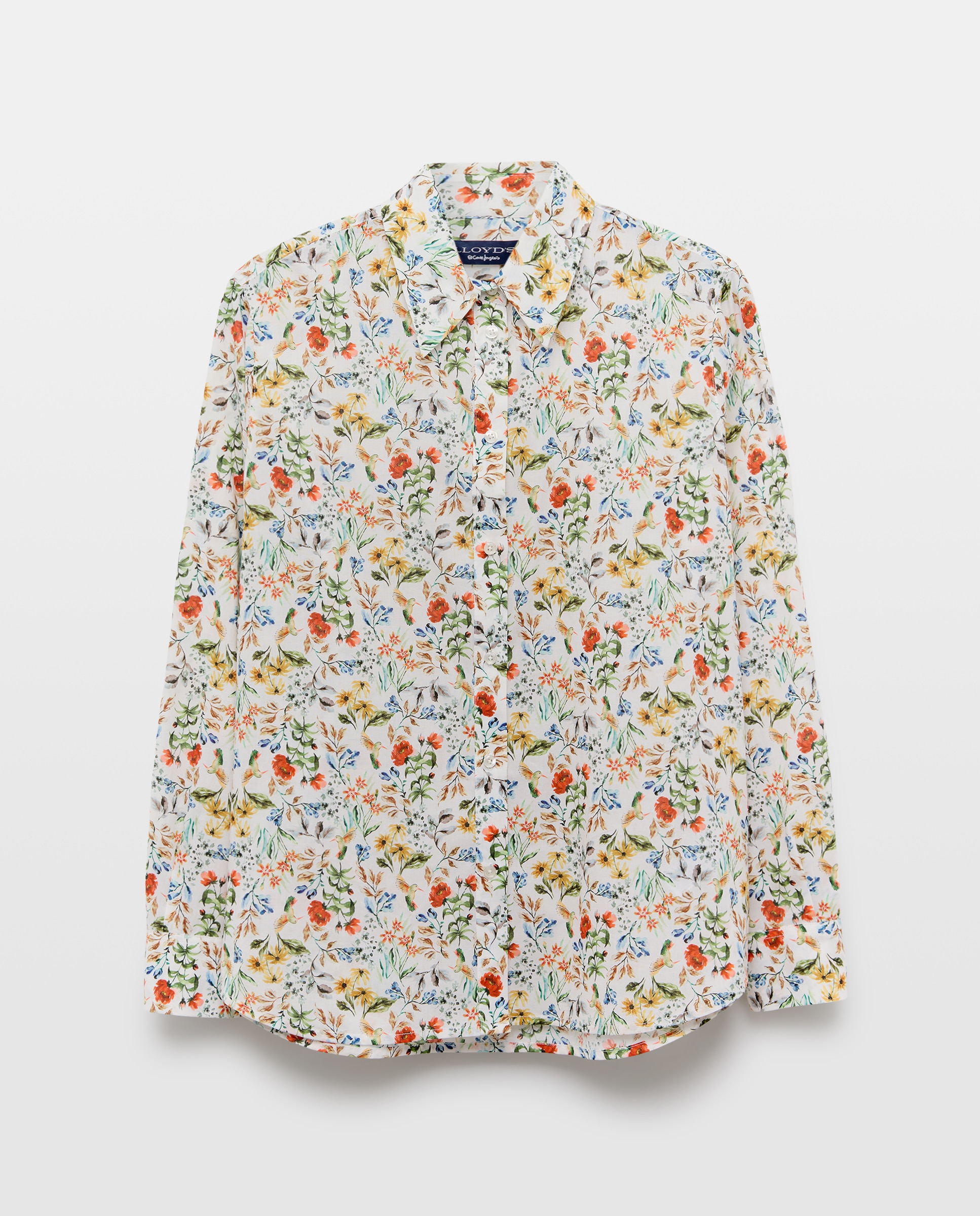 Camisa botánica de mujer con manga larga - Lloyd's - Rojo Rojo-5