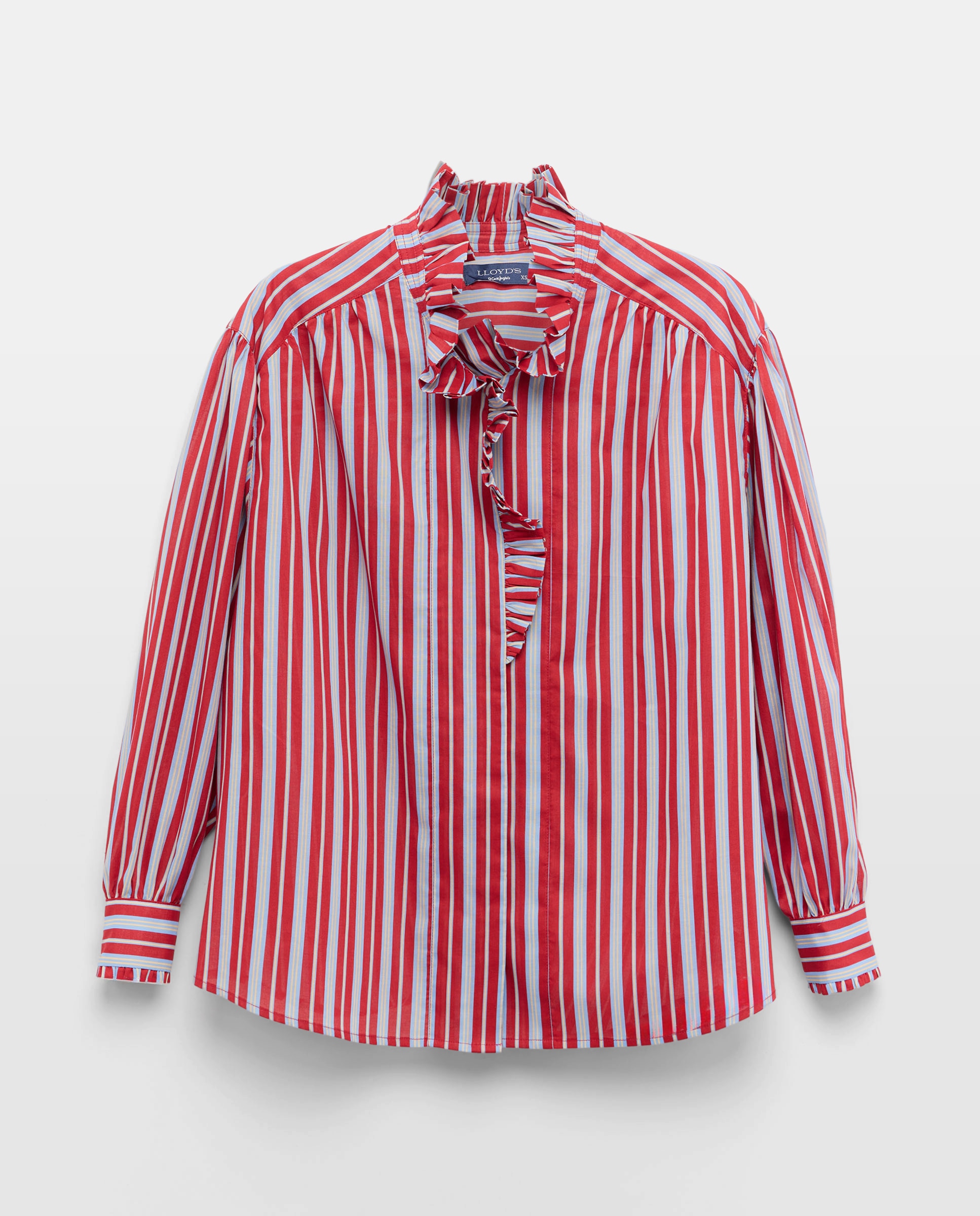 Imagen 5 de Blusa de mujer volante rayas rojas - Lloyd's - Rojo Rojo