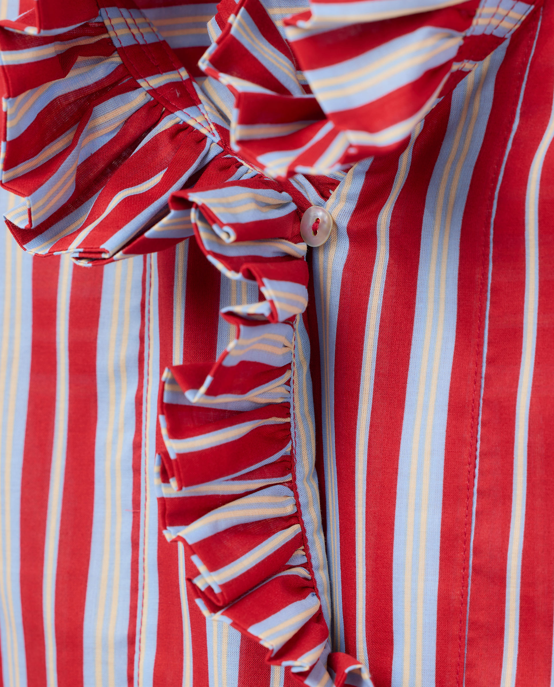 Imagen 6 de Blusa de mujer volante rayas rojas - Lloyd's - Rojo Rojo