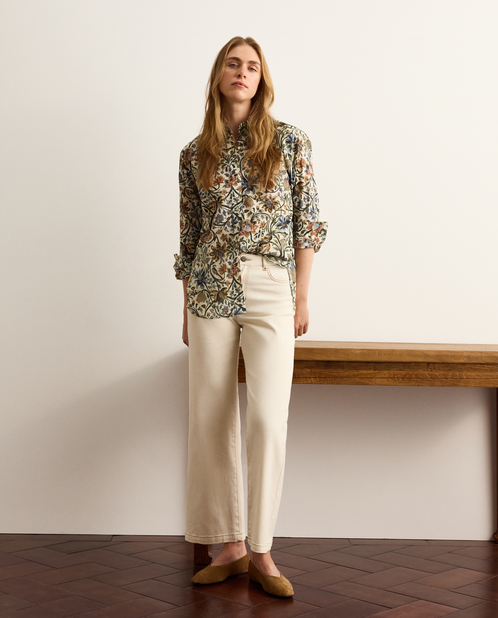 Camisa manga larga Colección Jardín - Lloyd's - Blanco Blanco-2