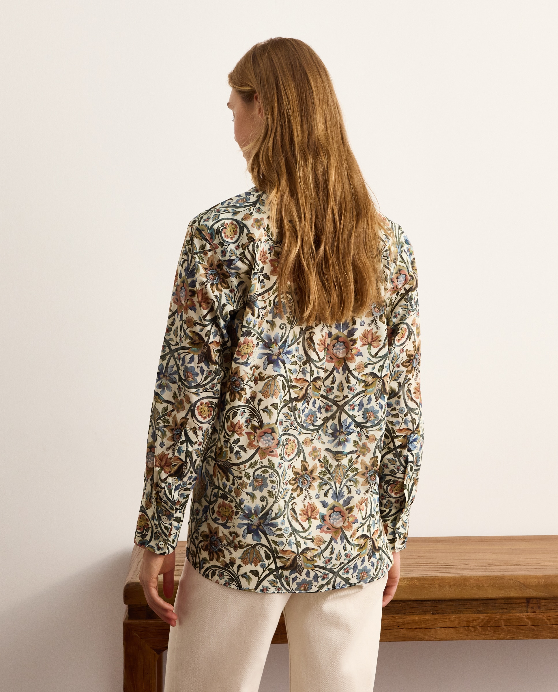 Camisa manga larga Colección Jardín - Lloyd's - Blanco Blanco-3