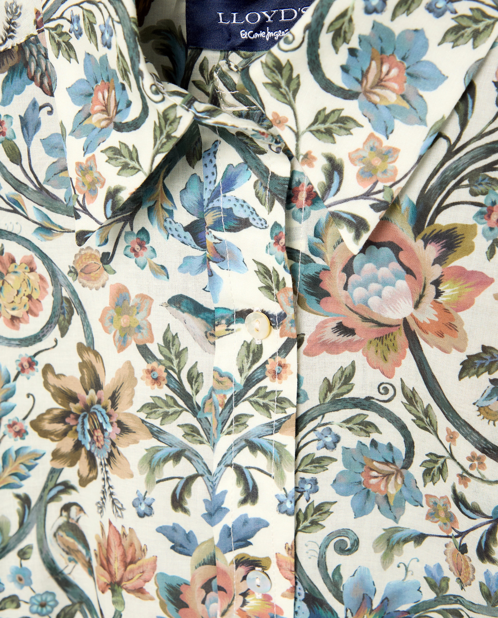 Camisa manga larga Colección Jardín - Lloyd's - Blanco Blanco-5