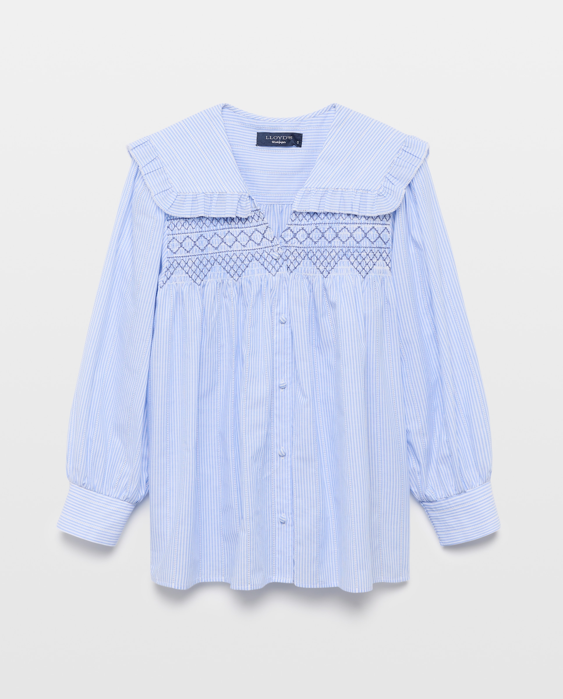 Blusa de mujer de manga larga de rayas - Lloyd's - Azul Azul-4