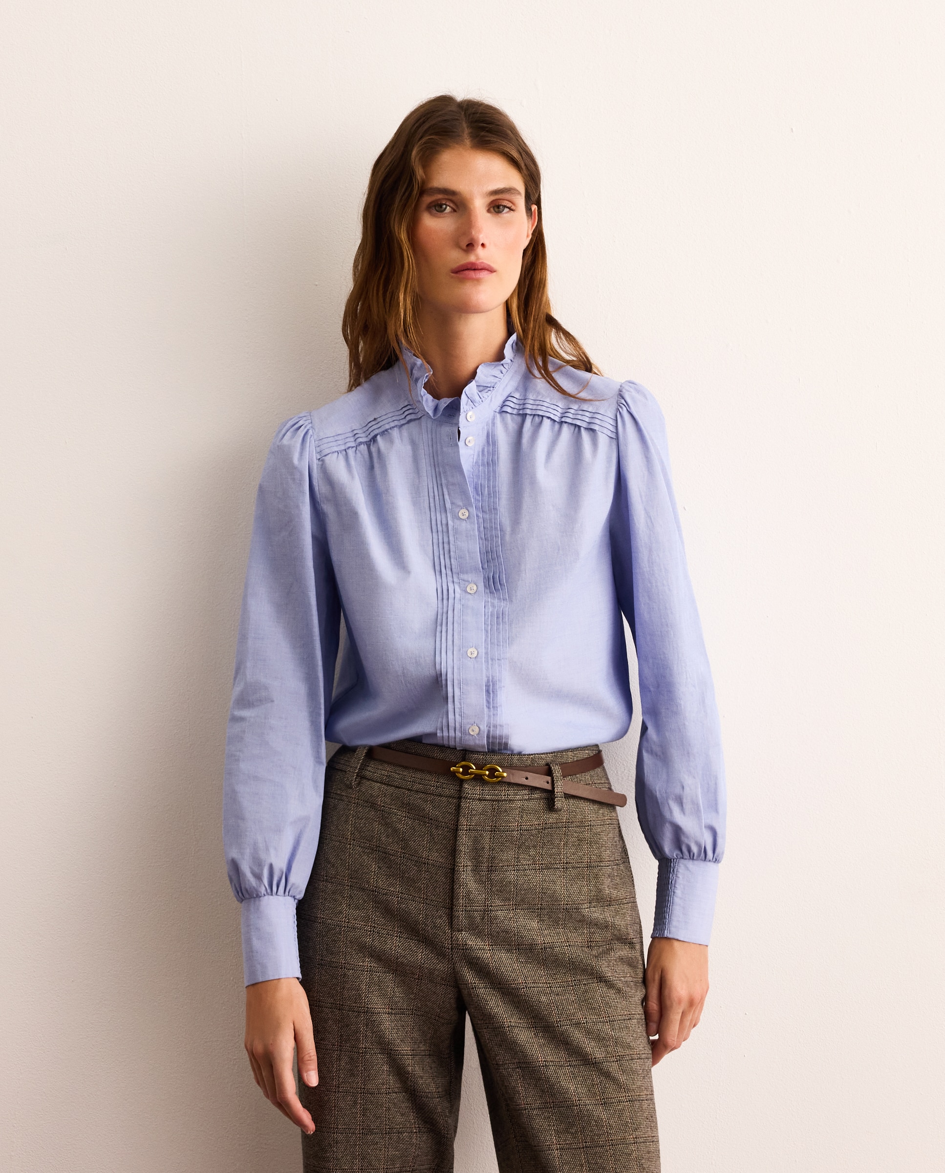 Blusa de mujer cuello mao - Lloyd's - 400 Azul 400 Azul-1
