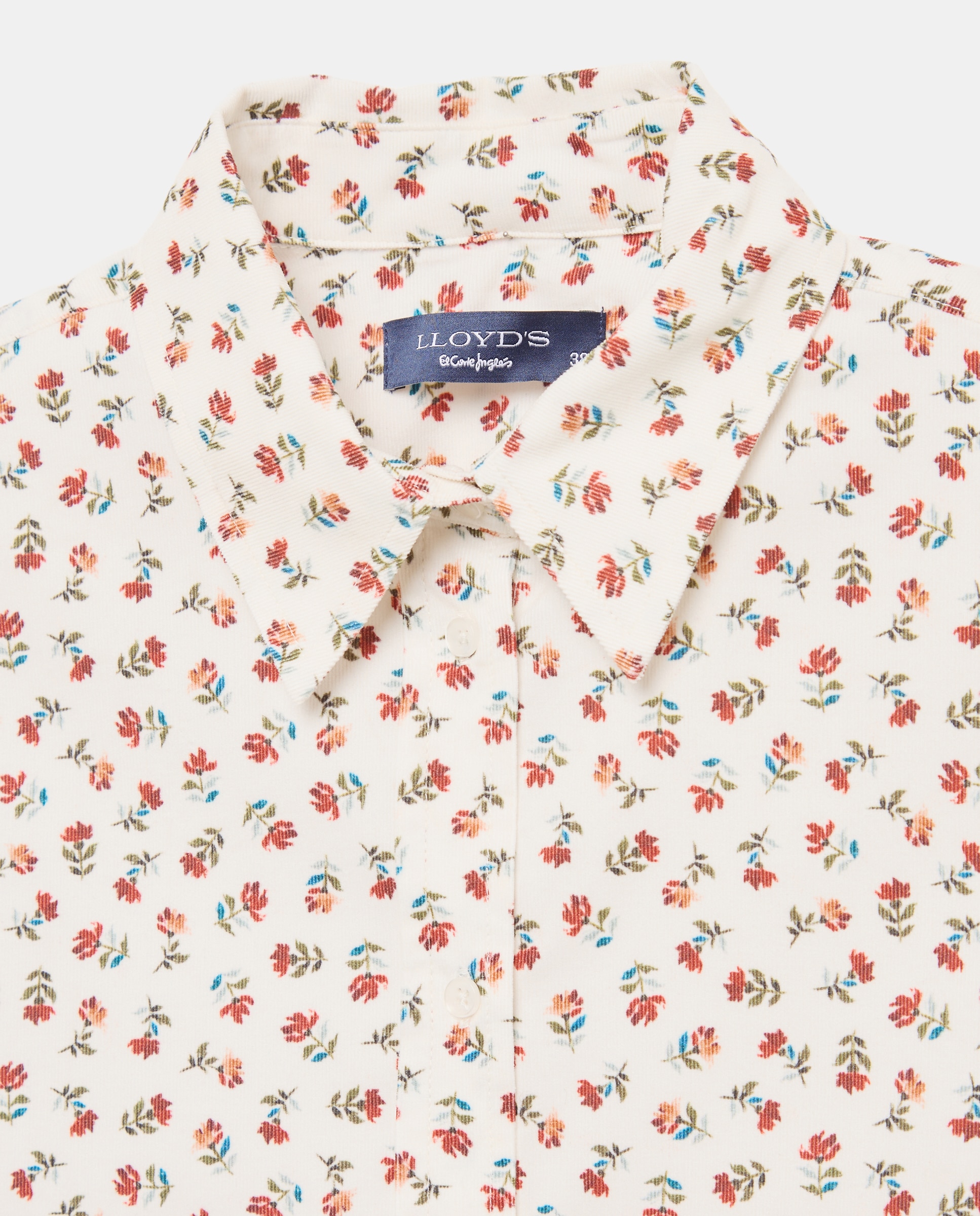 Camisa de Manga Comprida e Gola Tipo Padeiro Rosa-2
