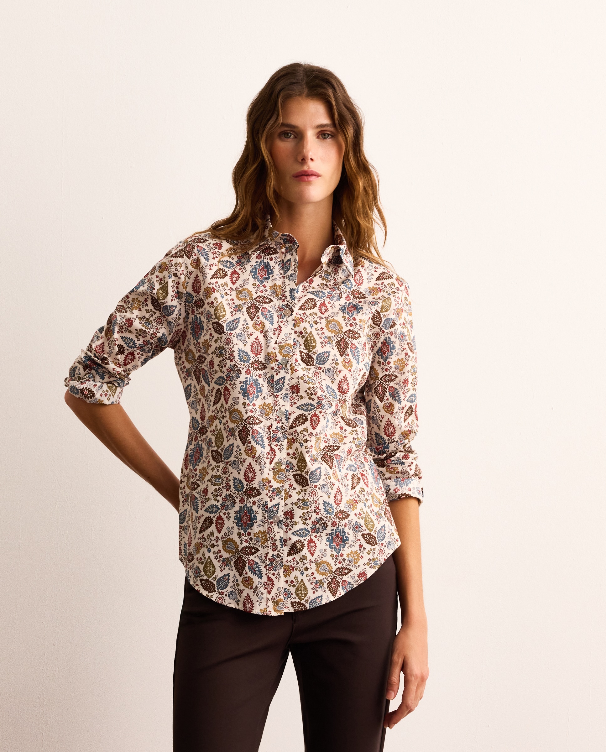 Camisa de mujer Liberty manga larga - Lloyd's - Blanco Blanco-1