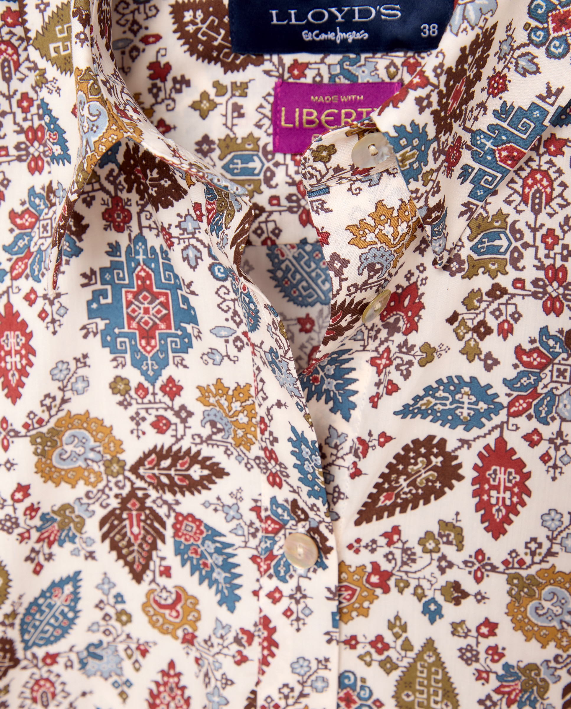 Camisa Liberty com Manga Comprida Branco-2