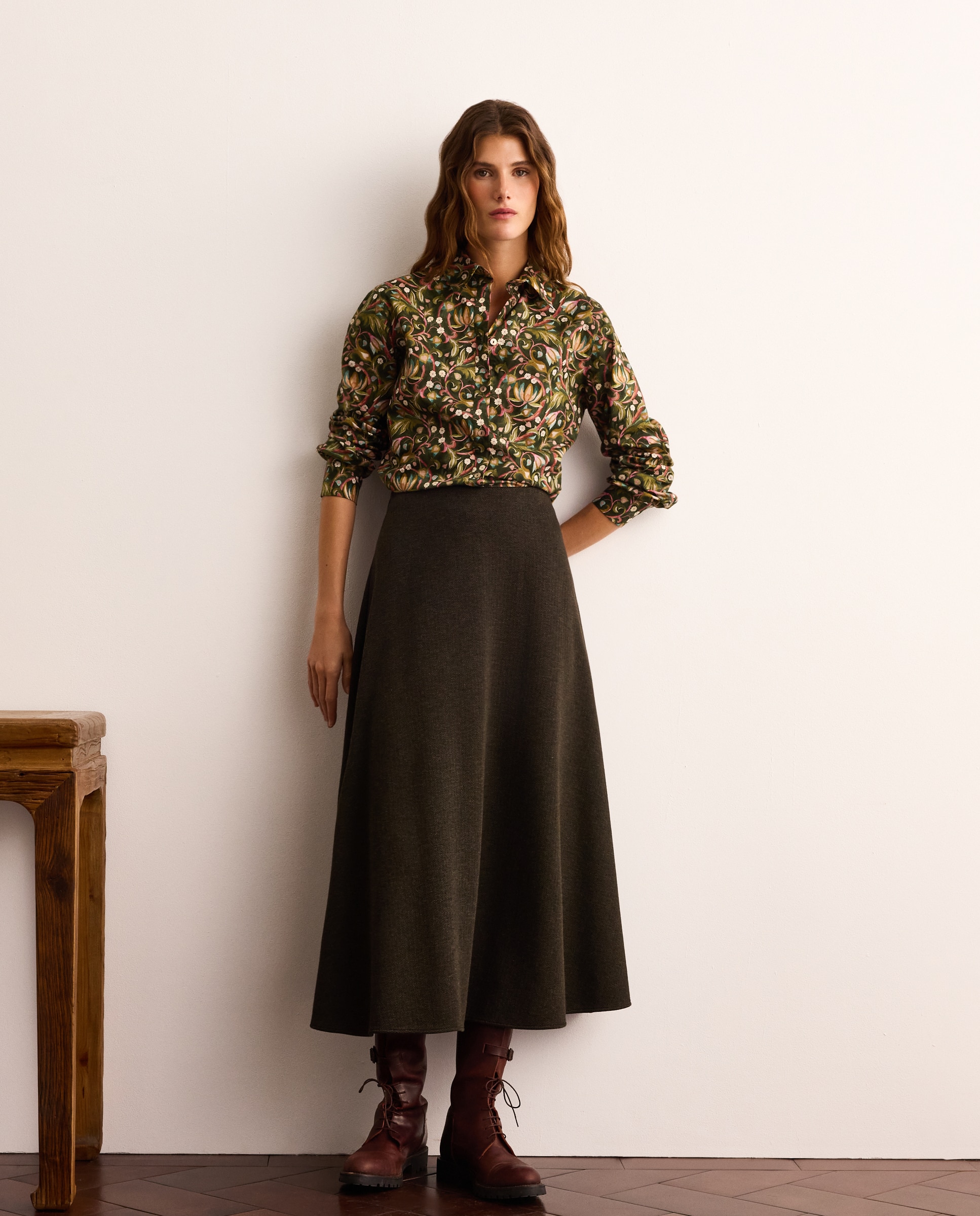 Camisa de mujer Liberty manga larga - Lloyd's - Verde Verde-2