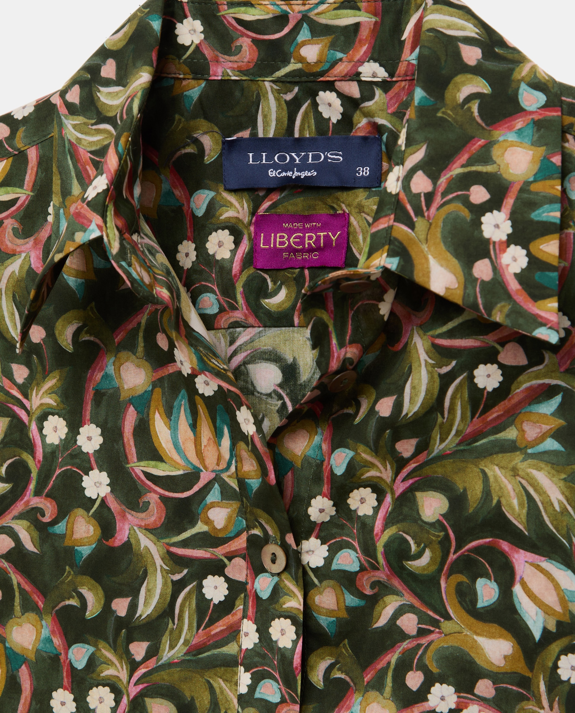 Camisa Liberty com Manga Comprida Verde-2