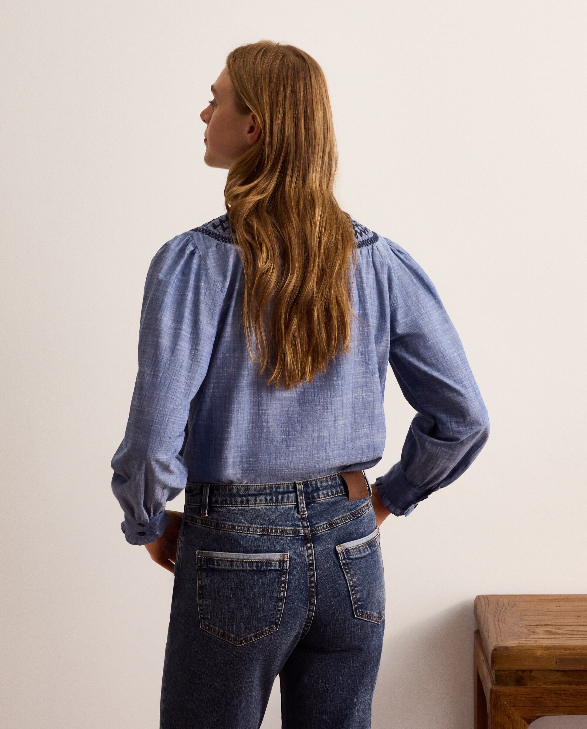 Blusa de manga larga lisa de mujer - Lloyd's - 400 Azul 400 Azul-3