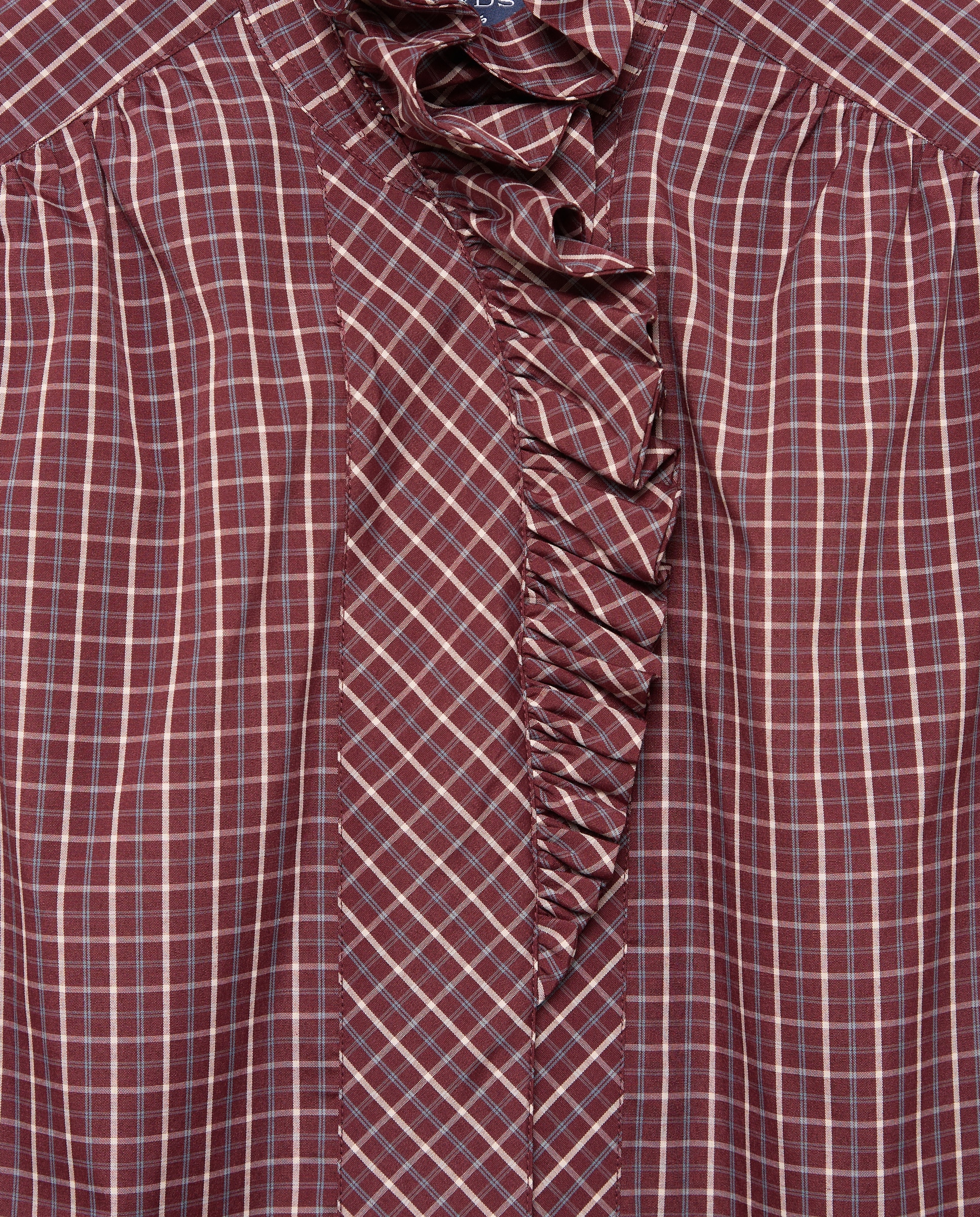 Blusa de Manga Comprida Estampada Vermelho-6