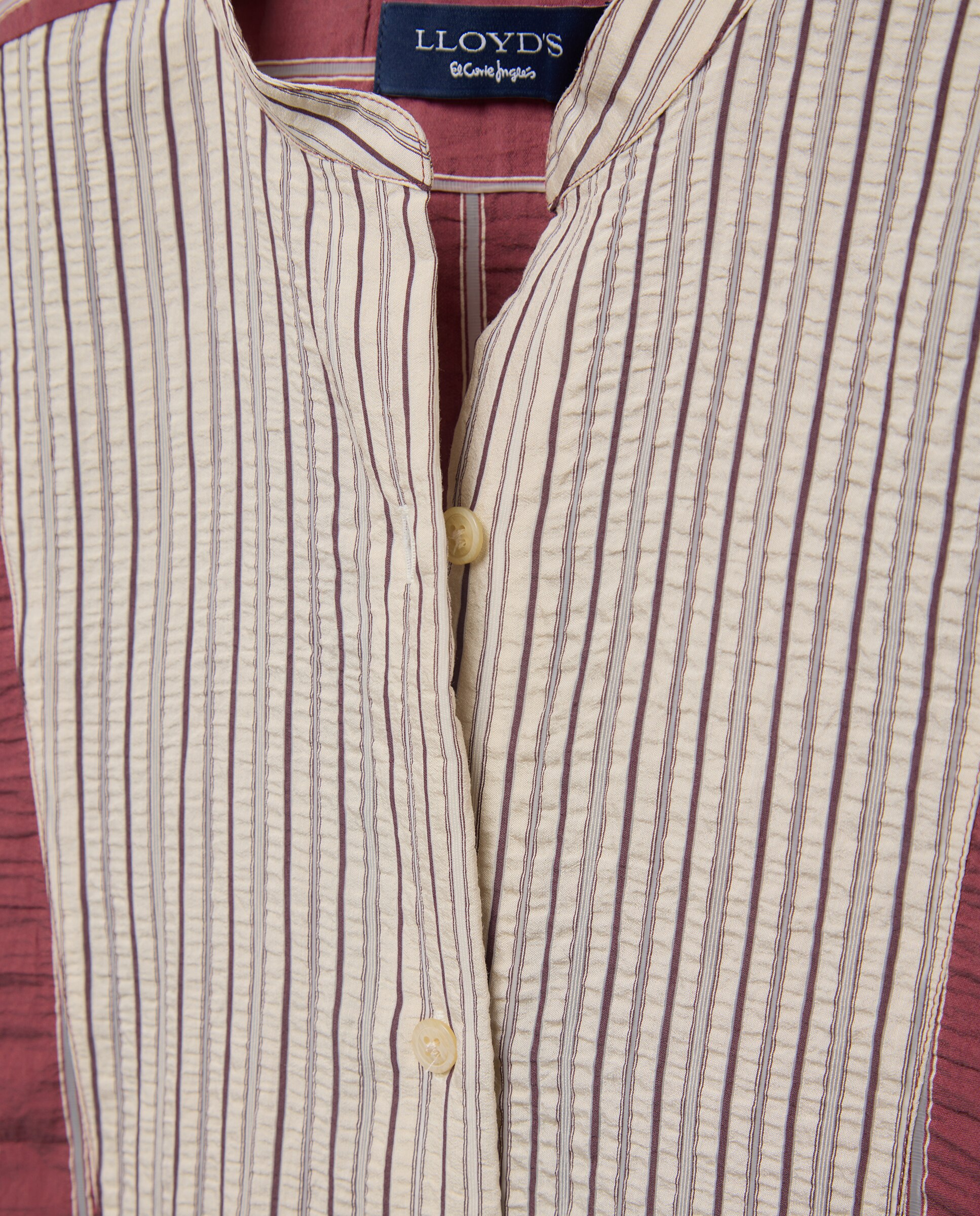 Blusas com Risca em Contraste Vermelho-2