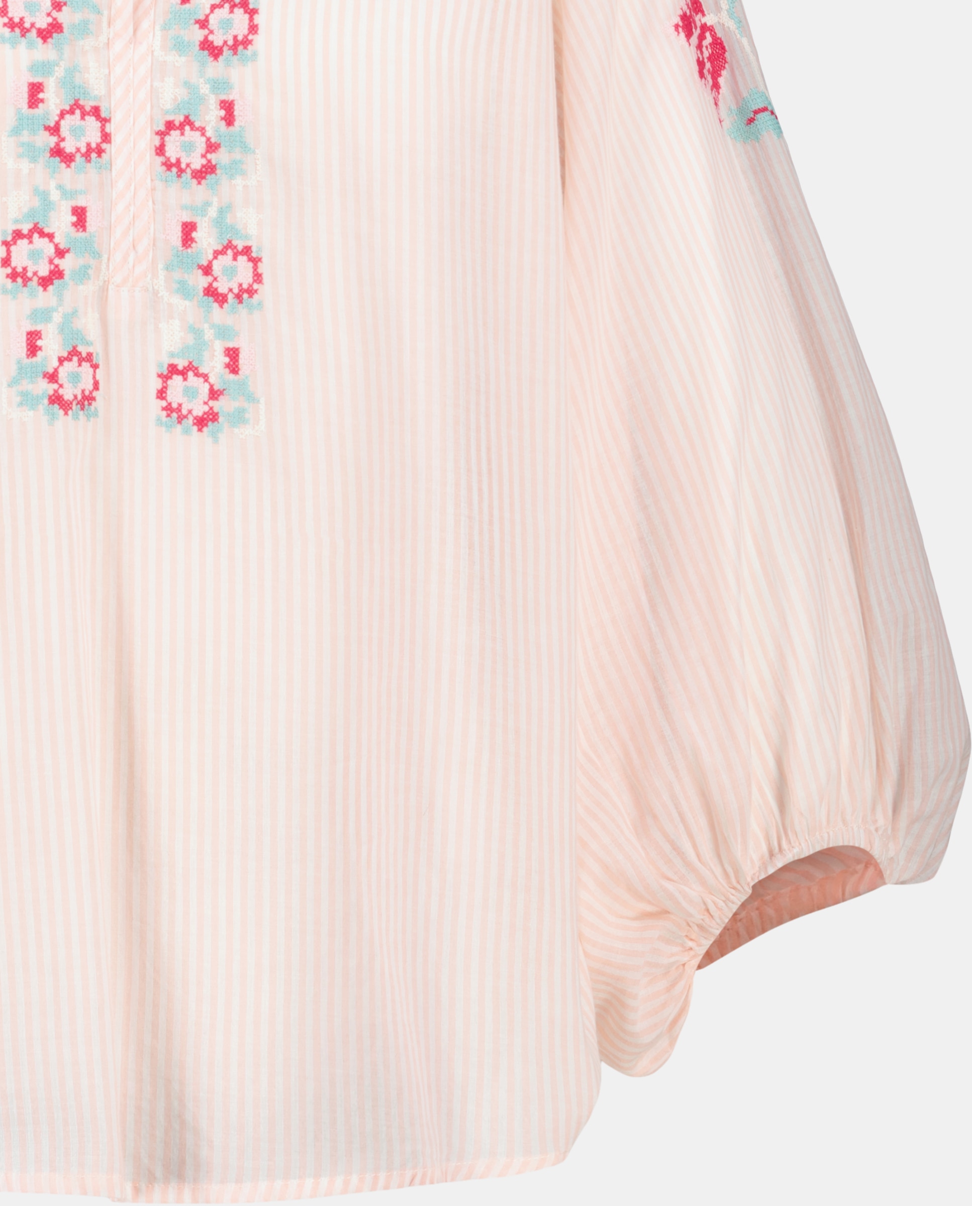 Blusa Estampada de Manga 3/4 Rosa-6