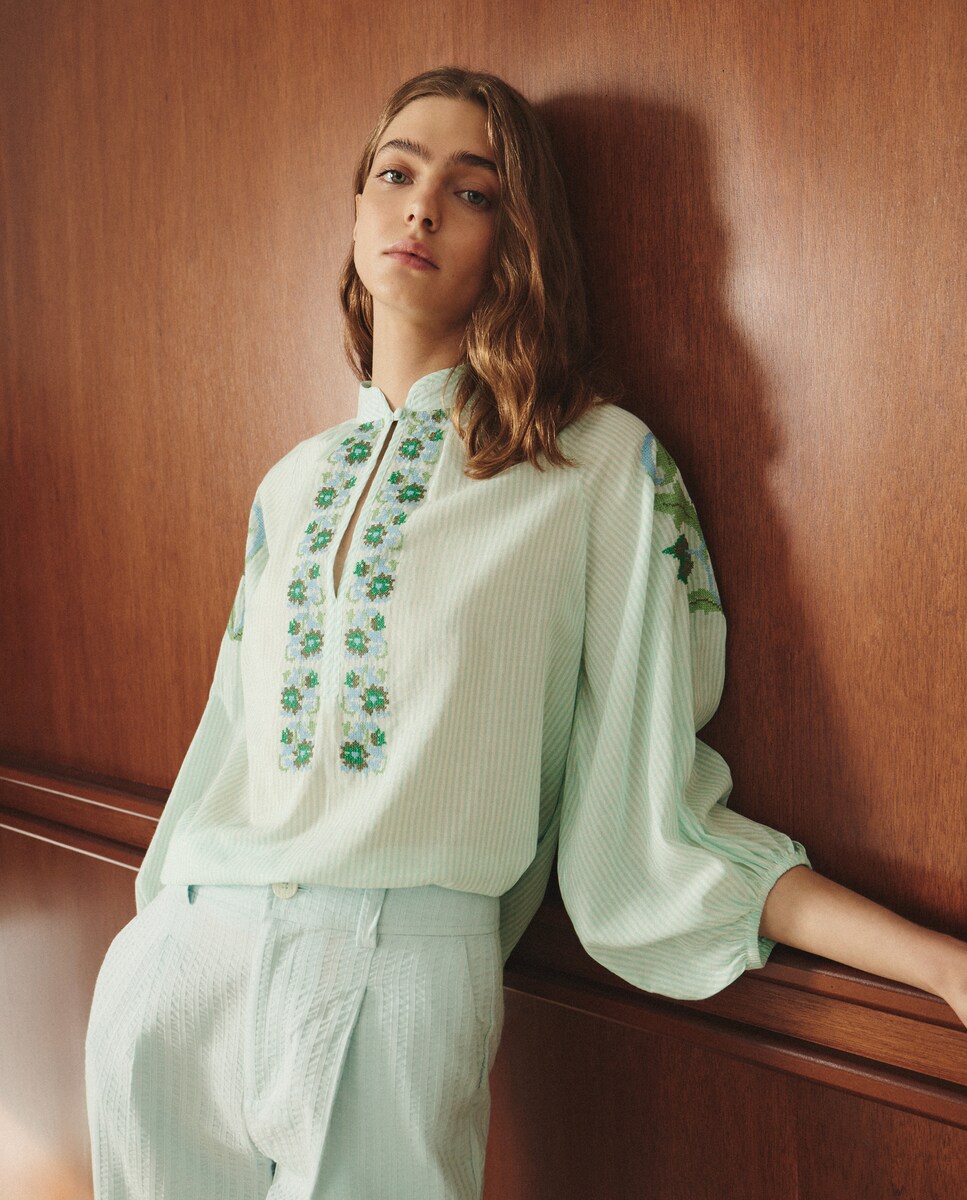 Blusa estampada de manga francesa de mujer · Lloyd's · El Corte Inglés