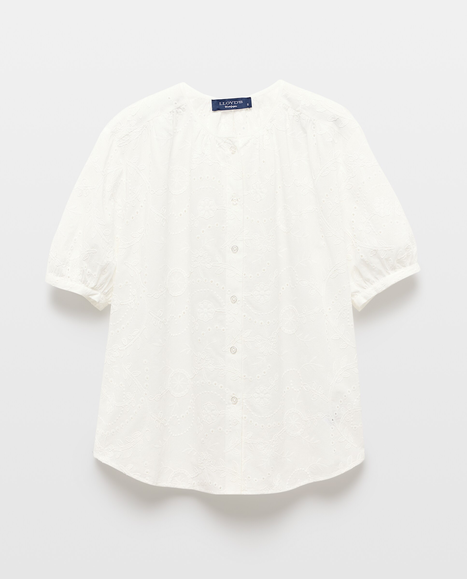 Blusa de manga corta lisa de mujer - Lloyd's - 120 Crudo 120 Crudo-4