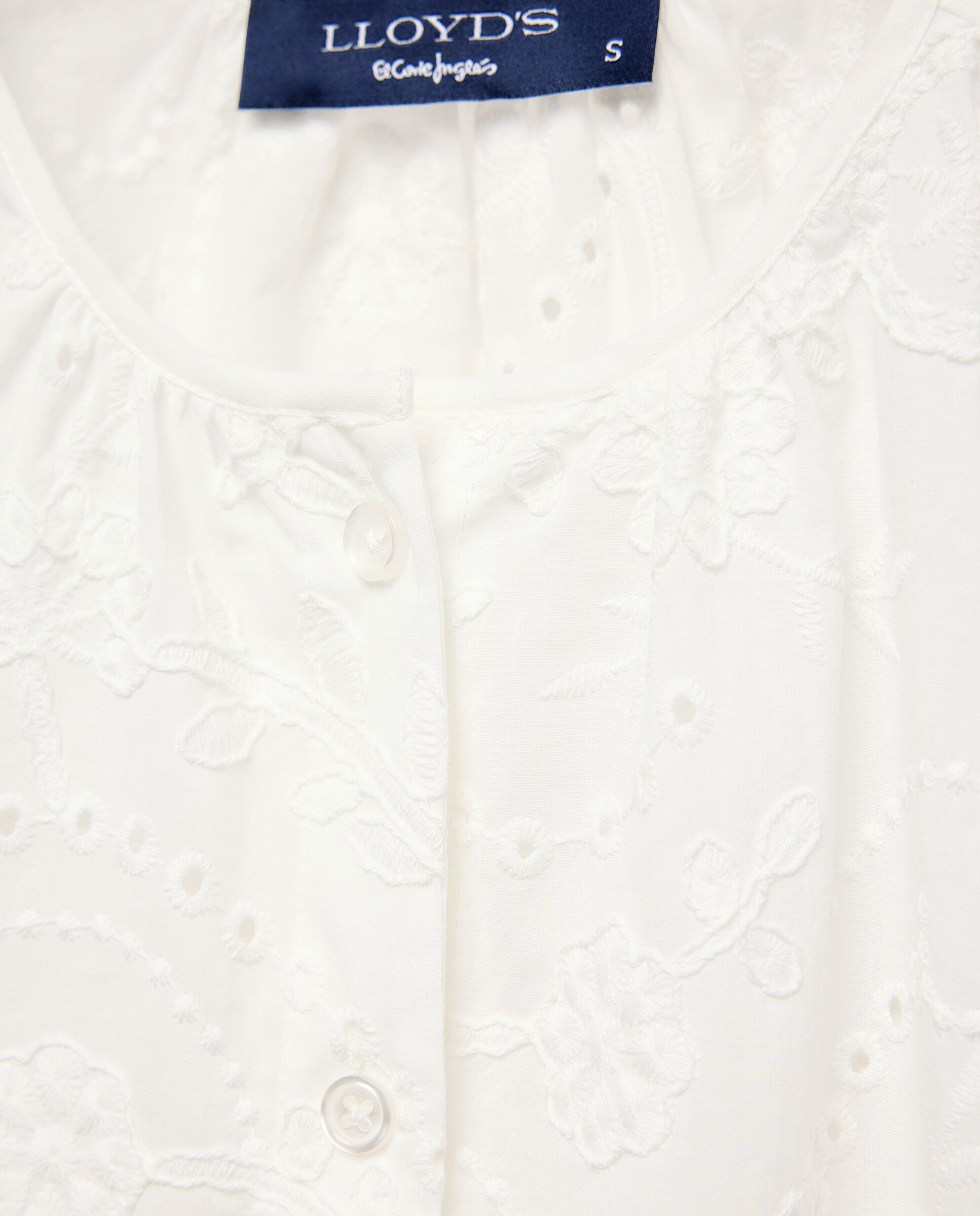 Blusa de manga corta lisa de mujer - Lloyd's - 120 Crudo 120 Crudo-5