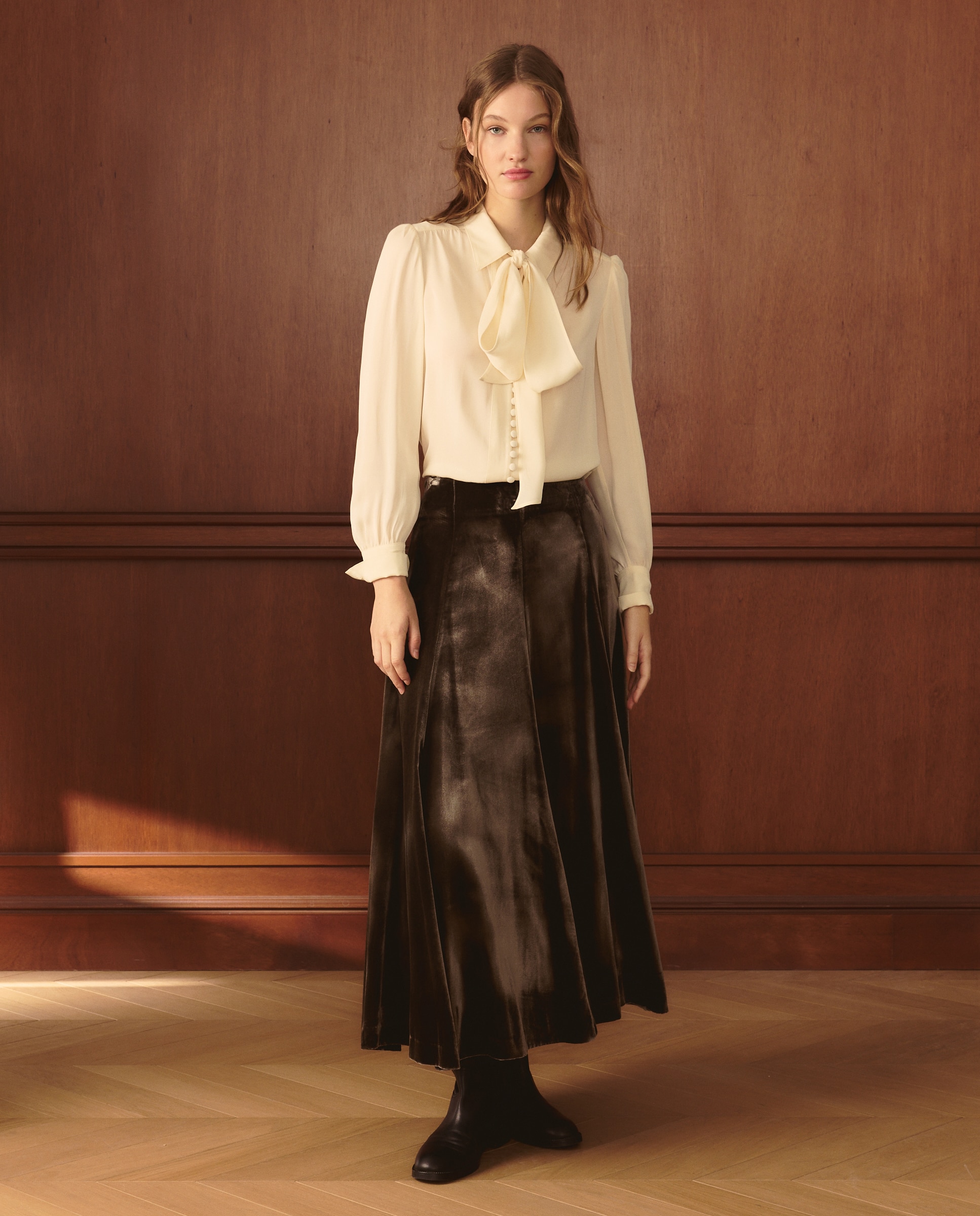 Imagem 0 de Saia Midi Lisa