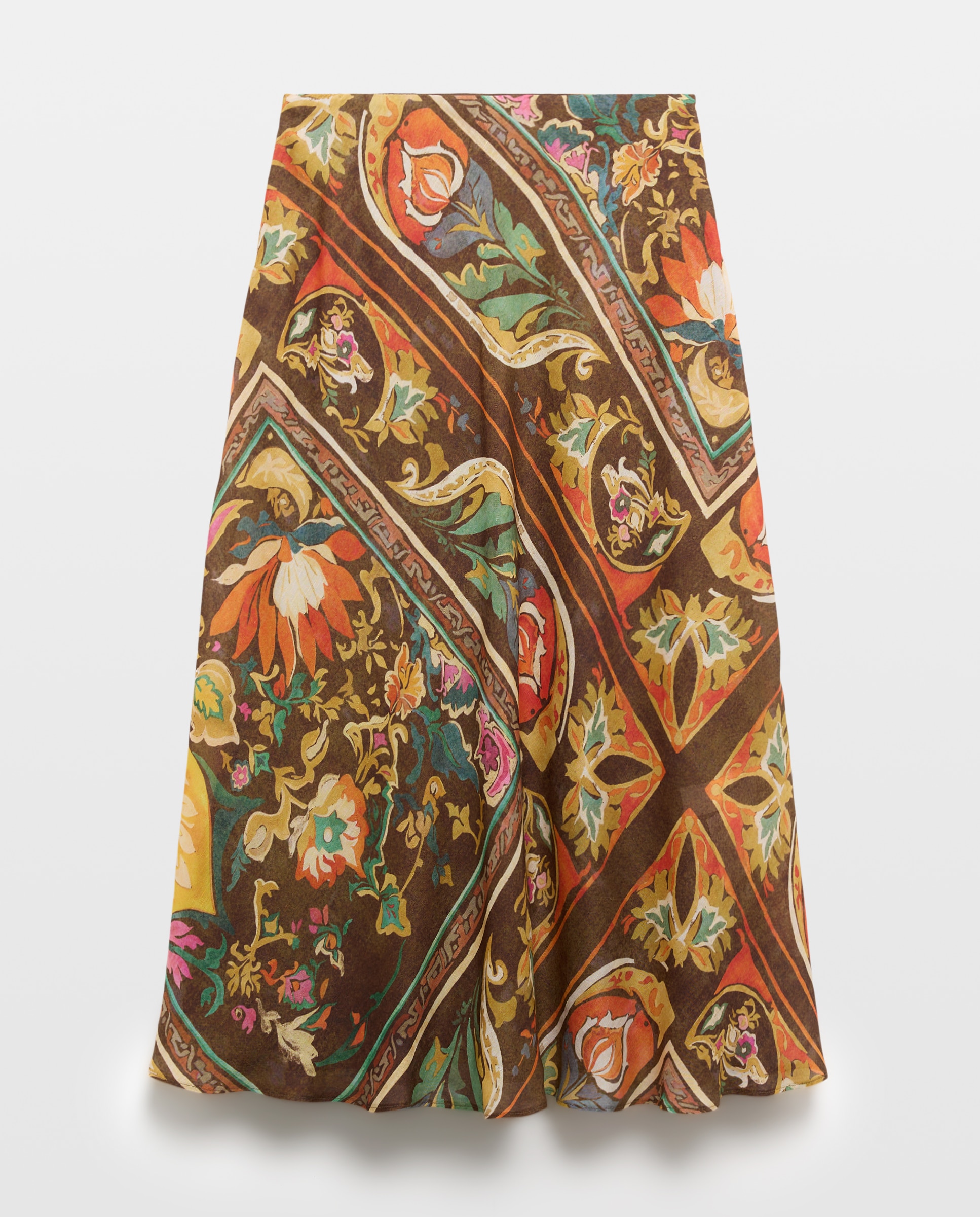 Imagem 0 de Saia de Linho Midi