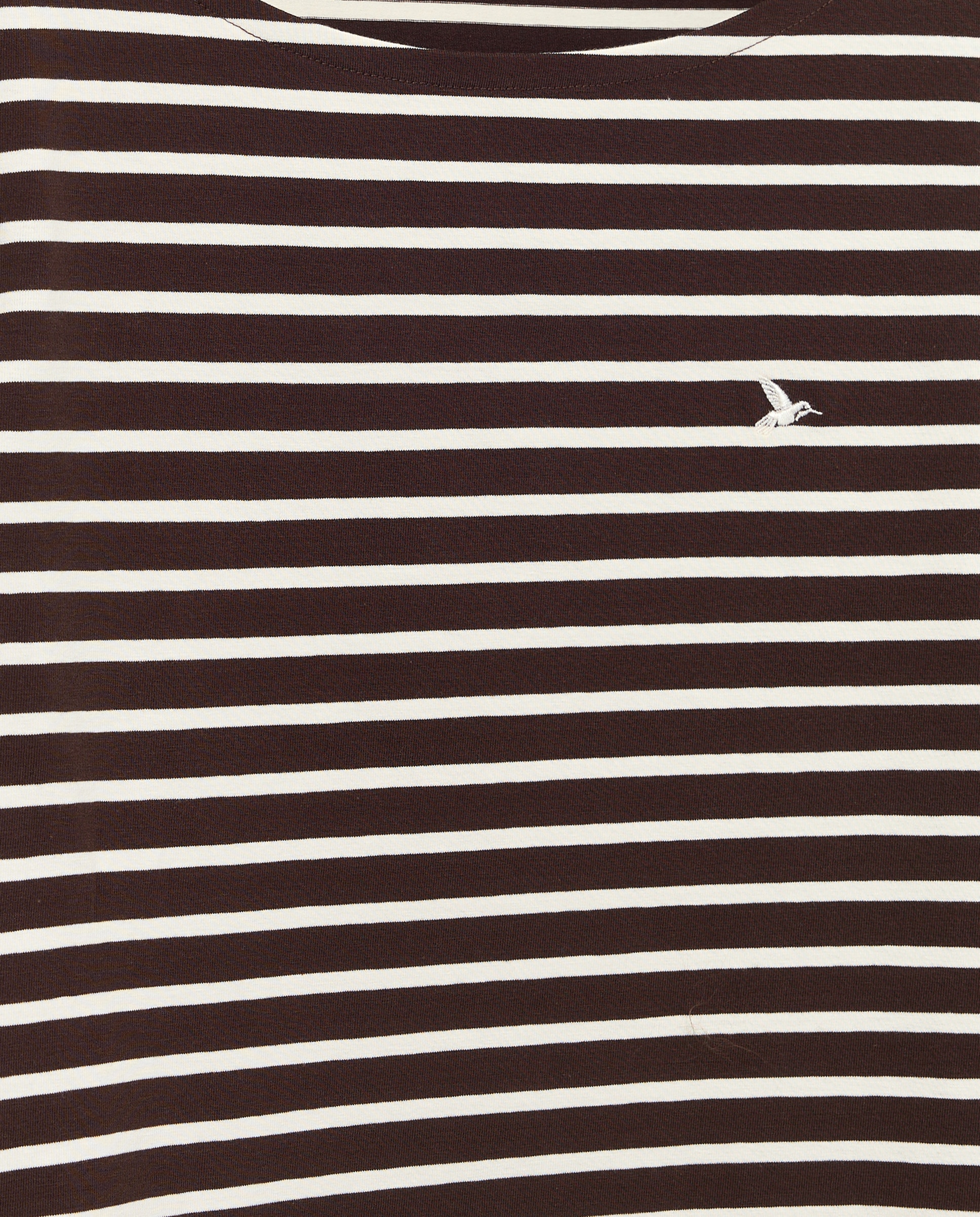 Camiseta de mujer con manga francesa y estampado de rayas - Lloyd's - Camel Camel-5