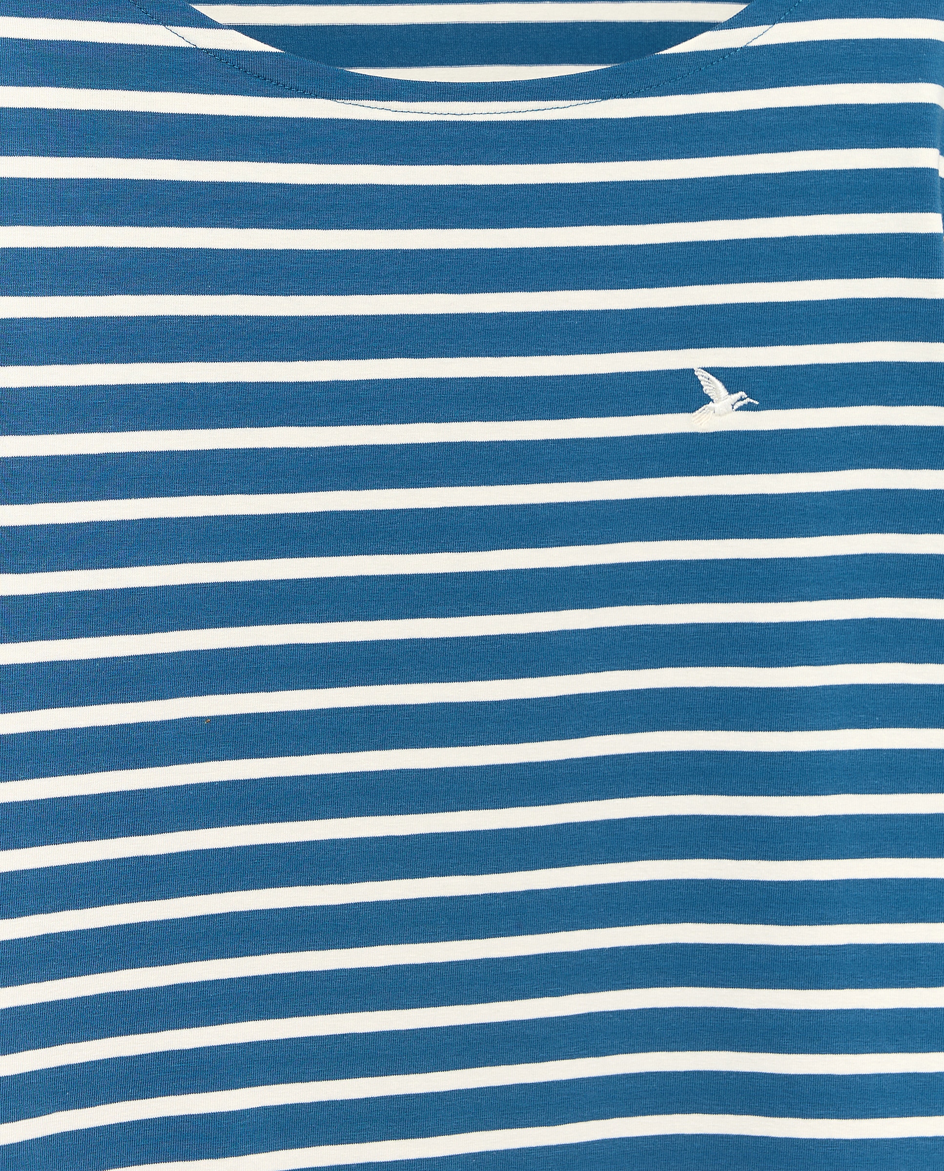 Camiseta de mujer con manga francesa y estampado de rayas - Lloyd's - Azul marino Azul marino-5
