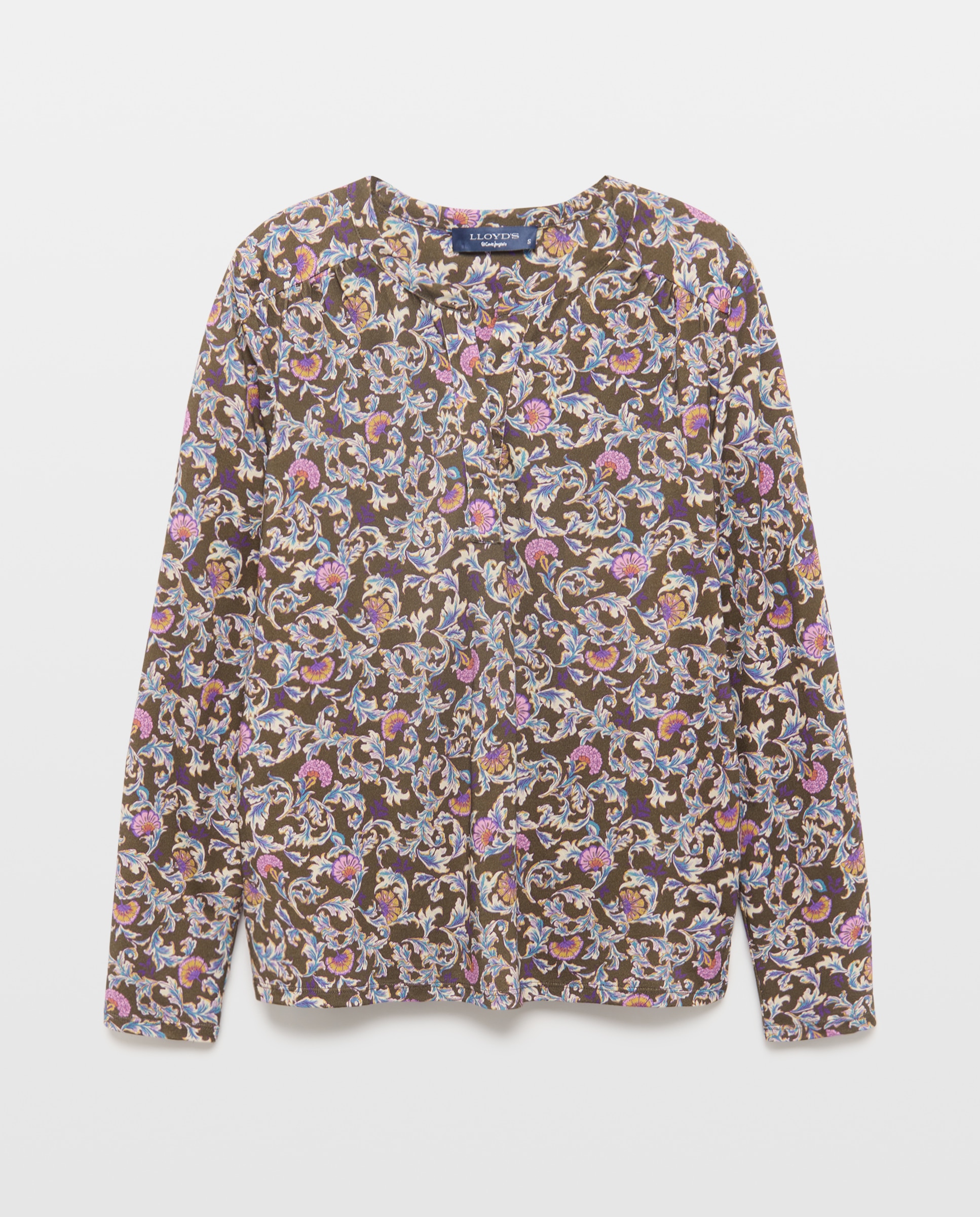 Imagen 4 de Camiseta manga larga de mujer con cuello panadero - Lloyd's - Marrón Marrón