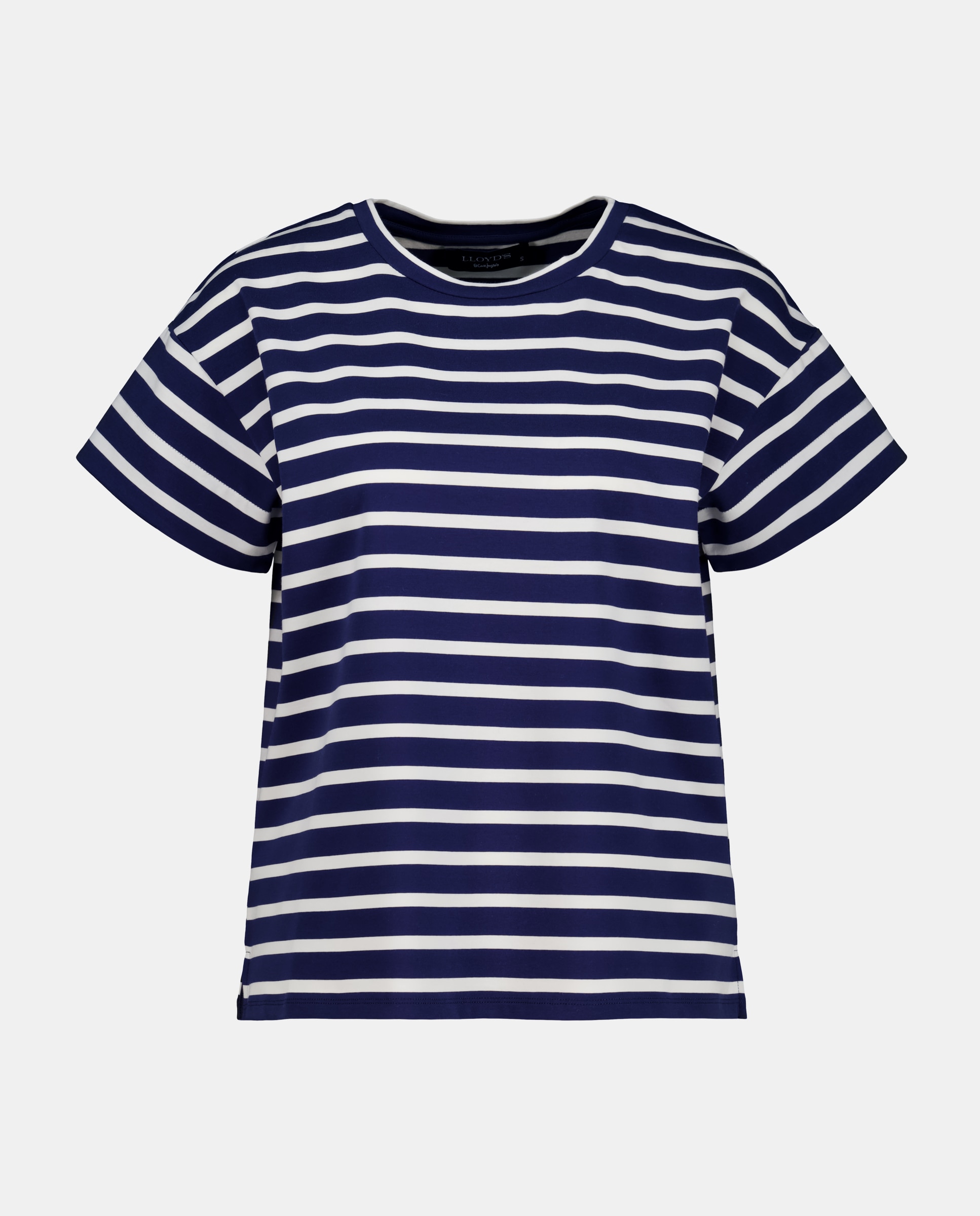 T-shirt estampada de mulher com manga curta Azul-marinho-4